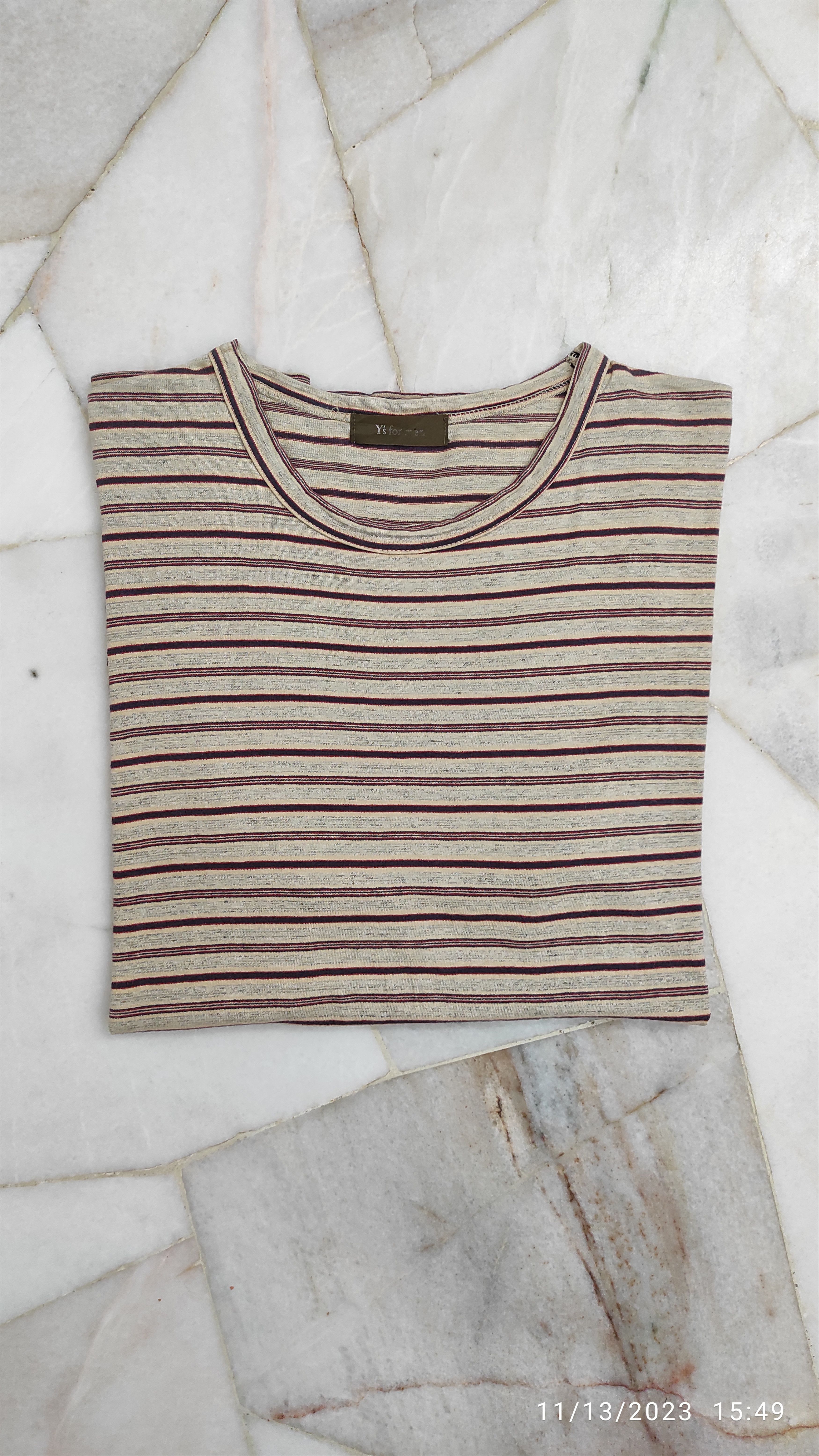 Y's for Men Archive Y's for men "disillusioned" stripes tee Size US L / EU 52-54 / 3 - 11 Thumbnail