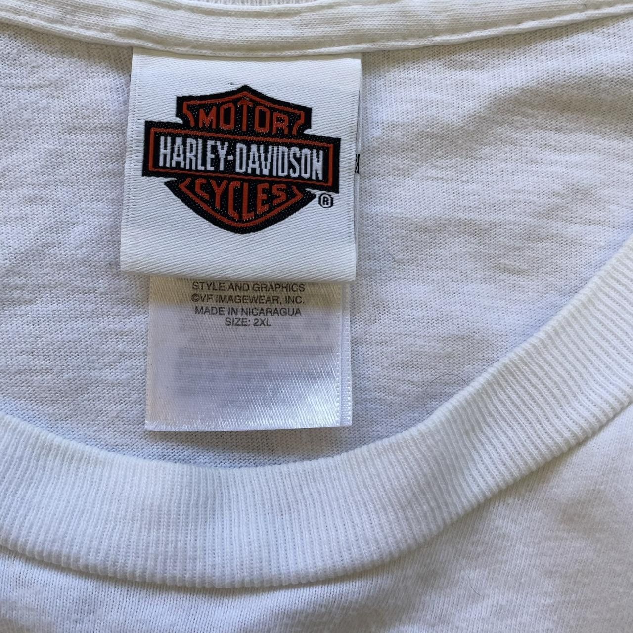 Harley Davidson Vintage Y2K 90's Harley Davidson Skull Surf Graphic Tee Size US XXL / EU 58 / 5 - 5 Thumbnail