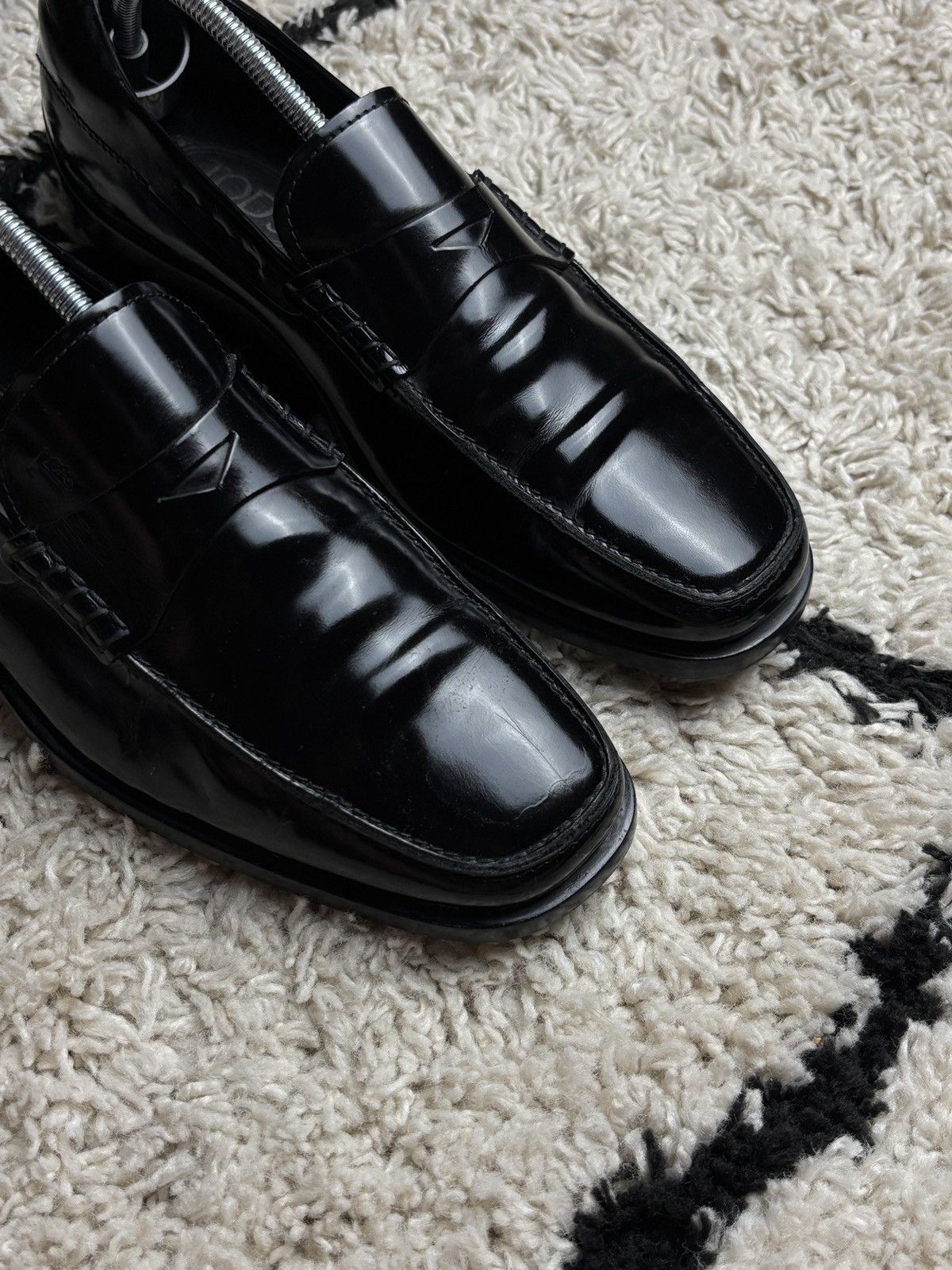 Tod's Tod’s Patent Leather Penny Loafers Luxury Vintage Shoes Size US 7 / EU 40 - 6 Thumbnail