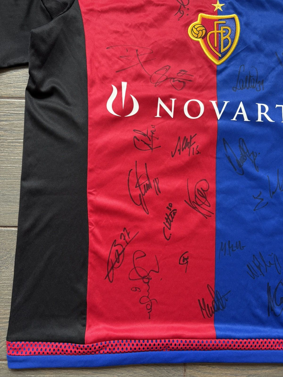Adidas FC Basel 2015 Player Issue #36 Embolo Soccer Jersey