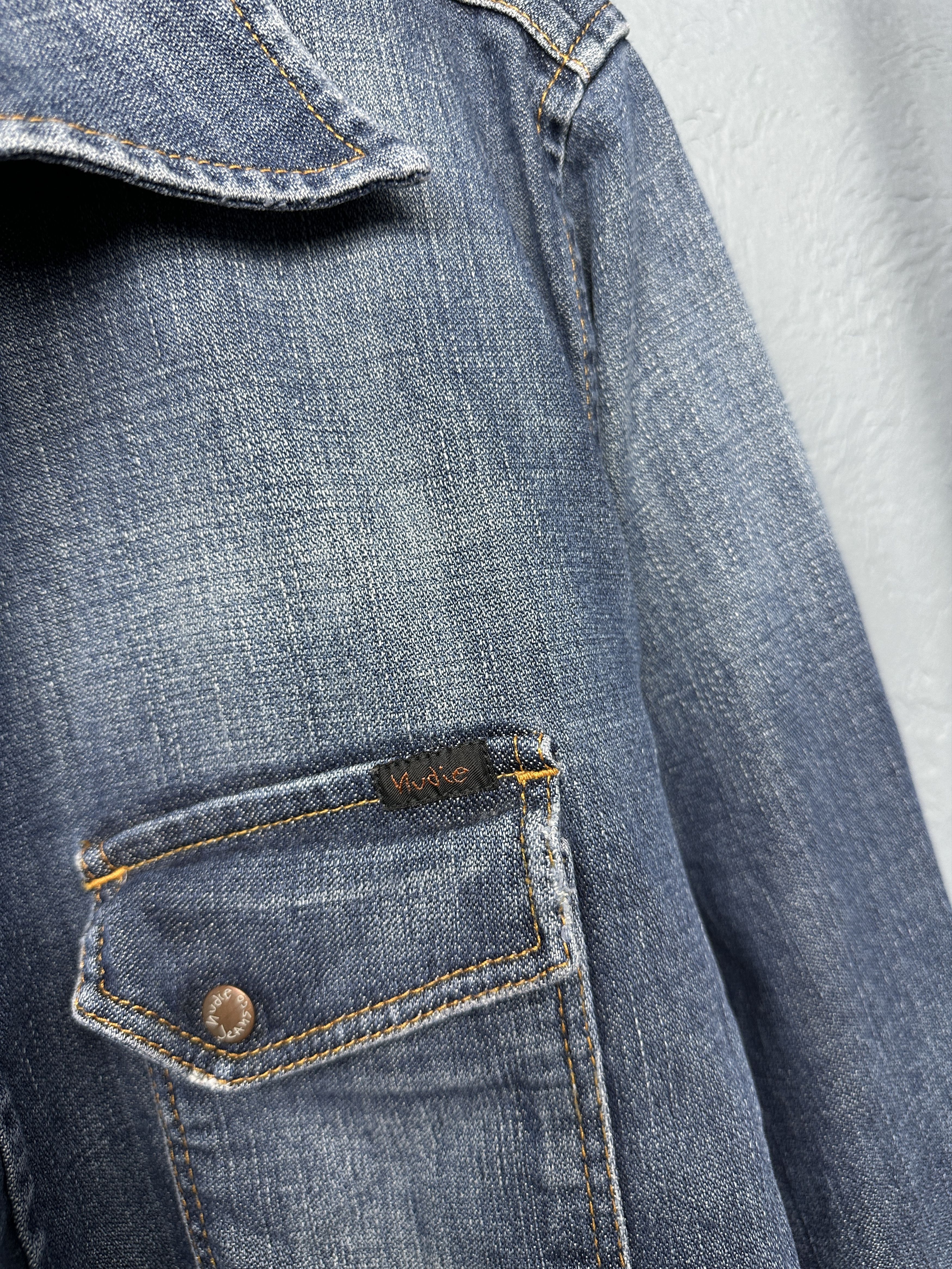 Nudie Jeans Nudie Jeans Mens Denim Shirt Size US L / EU 52-54 / 3 - 3 Thumbnail