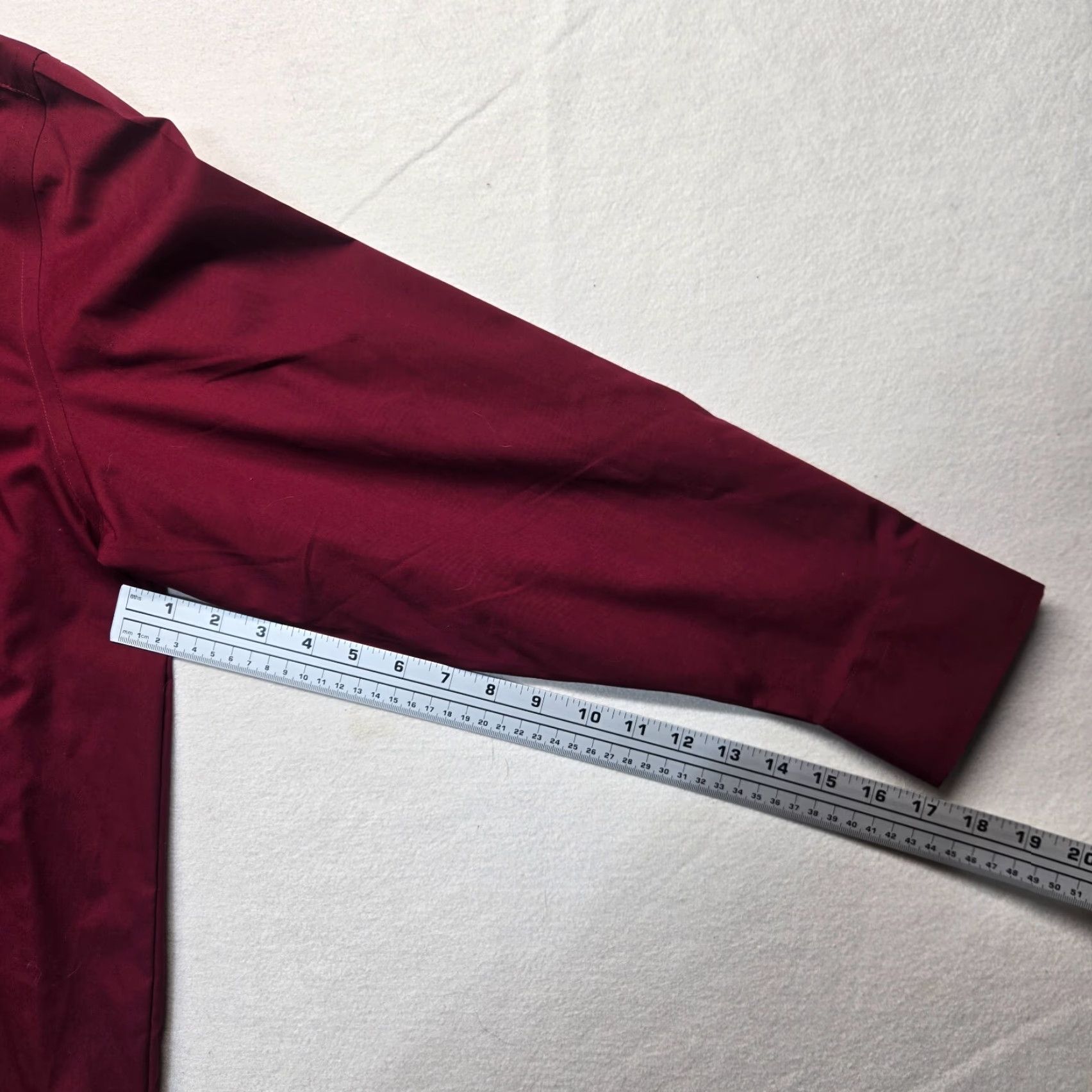 Stafford VINTAGE Stafford Men's Button-Up Shirt Casual Travel Solid Red Long Sleeve 17 32-33 Easy Care Size US XL / EU 56 / 4 - 5 Thumbnail