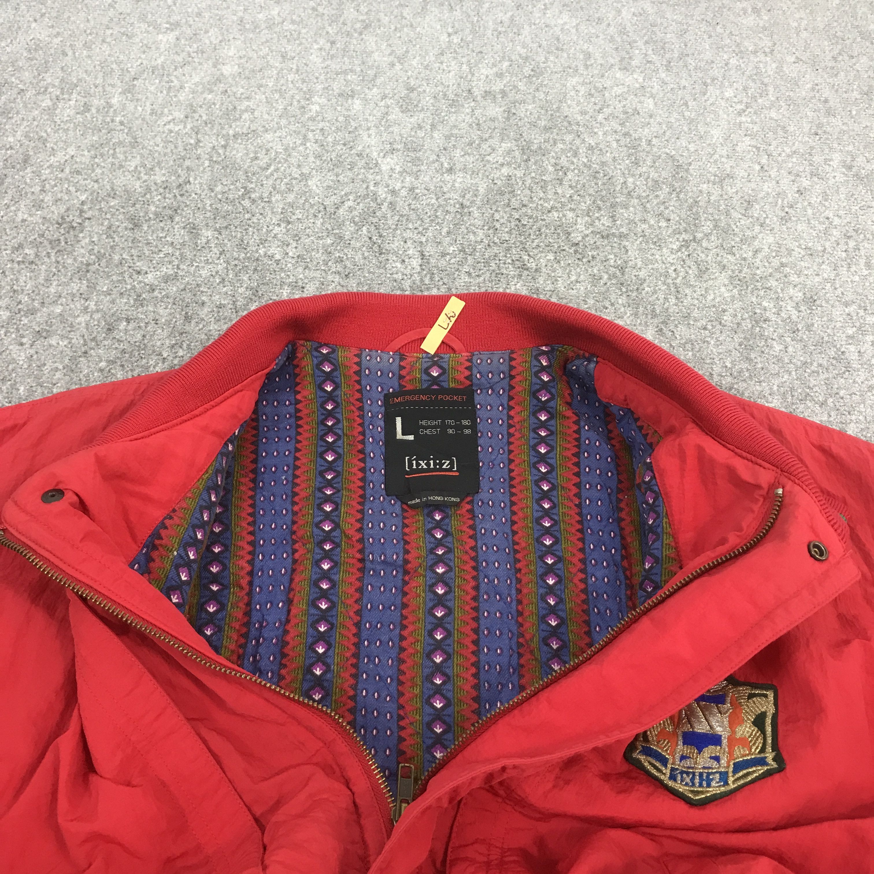 Japanese Brand Vintage Japan emergency pocket Bomber style jacket Size US L / EU 52-54 / 3 - 5 Thumbnail