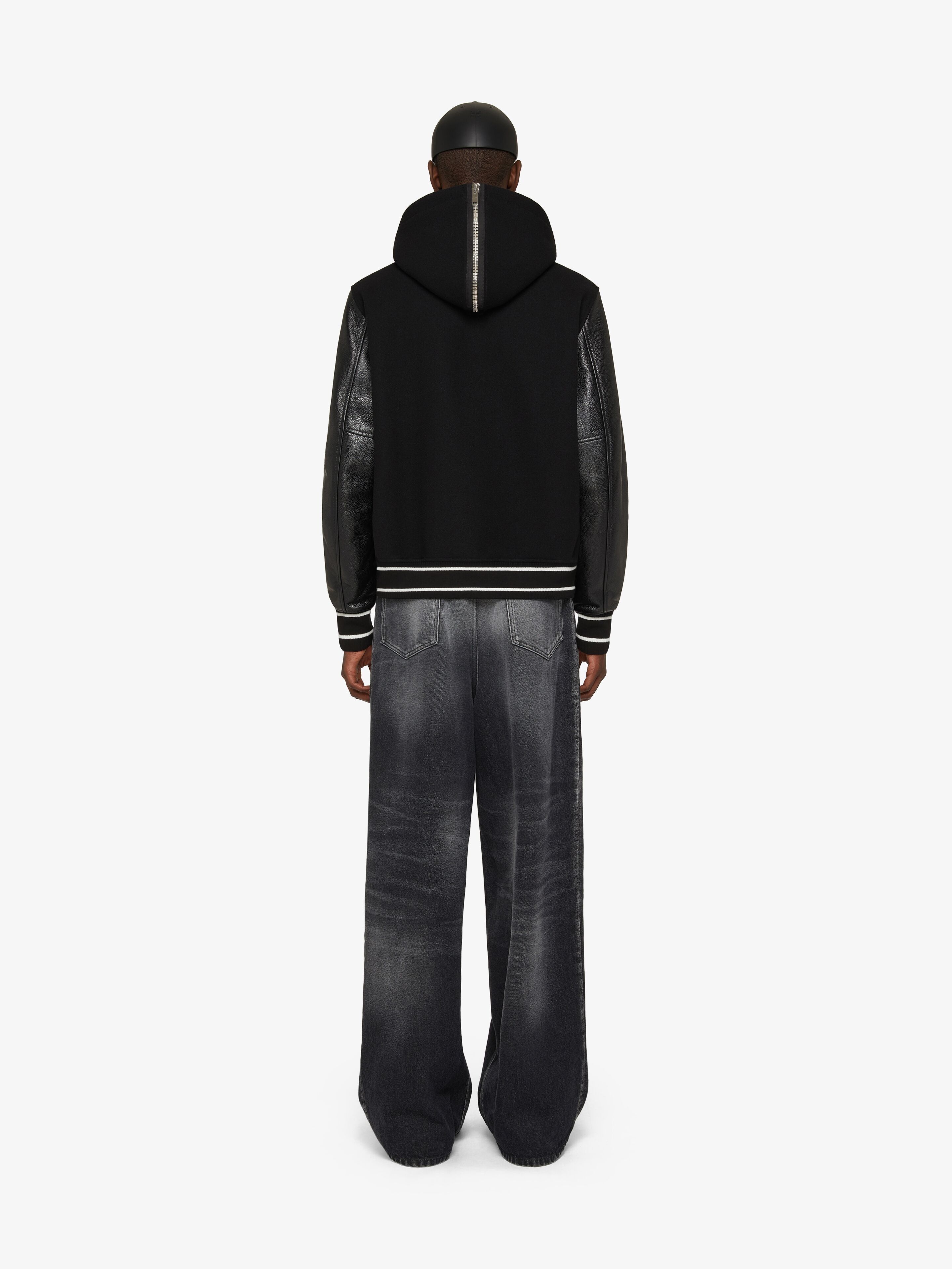 Givenchy o1srvl11e0725 Hood Varsity Wool in Black Size US S / EU 44-46 / 1 - 6 Thumbnail