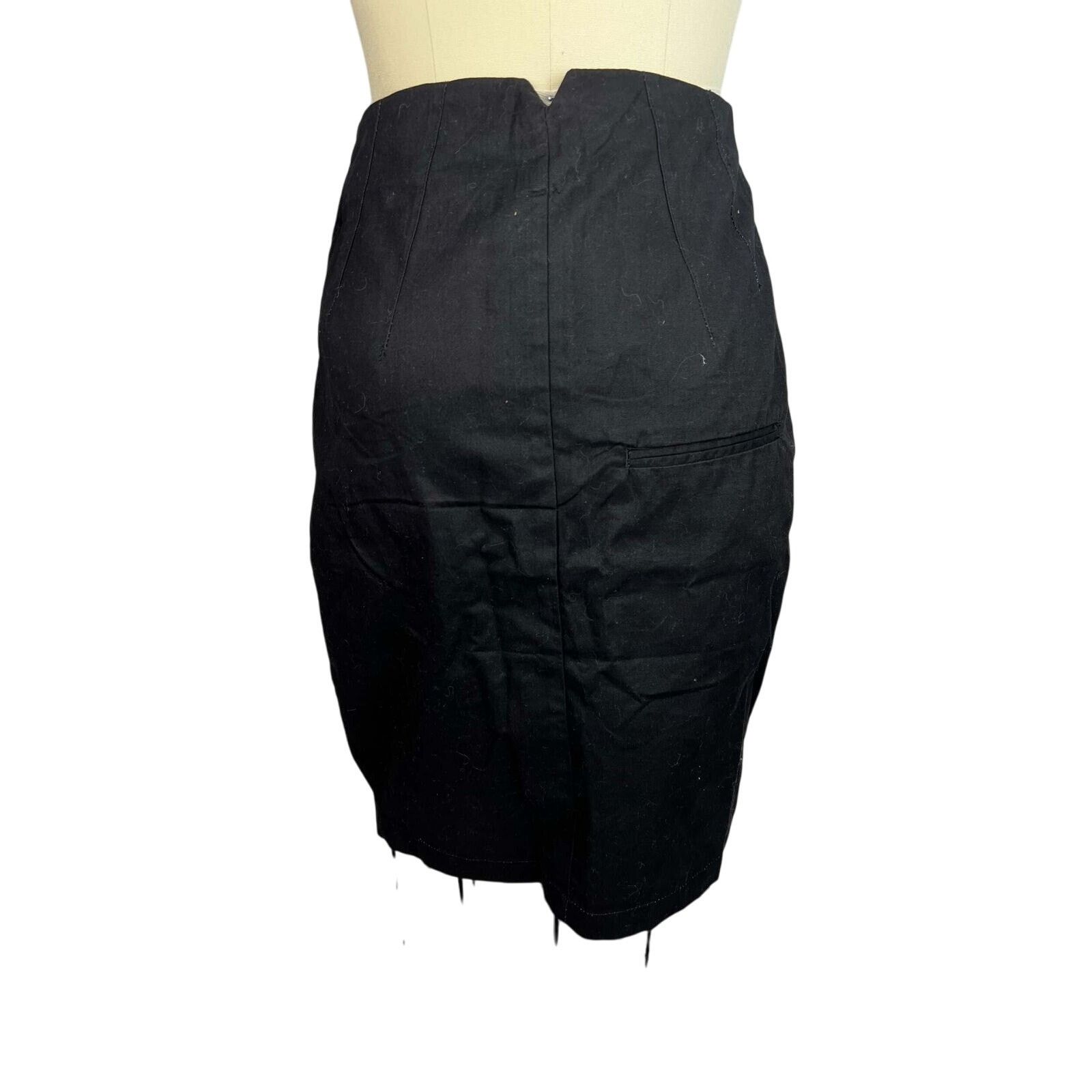 Cheap Monday Cheap Monday Sharon Zip front pencil skirt sz Small Size 27" / US 4 / IT 40 - 2 Thumbnail