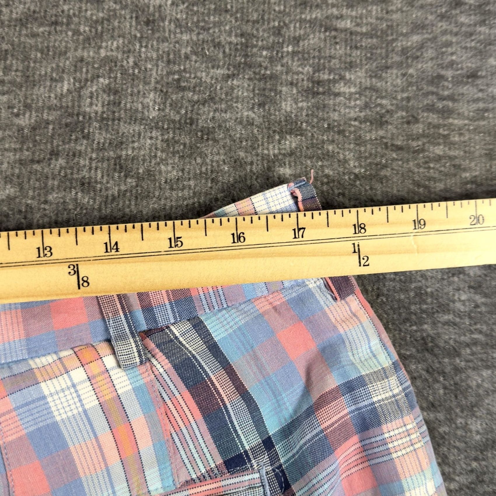 Peter Millar Peter Millar Mens Chino Shorts 36 Pastel Plaid Linen Cotton 9 Inch Seaside Size US 36 / EU 52 - 7 Thumbnail