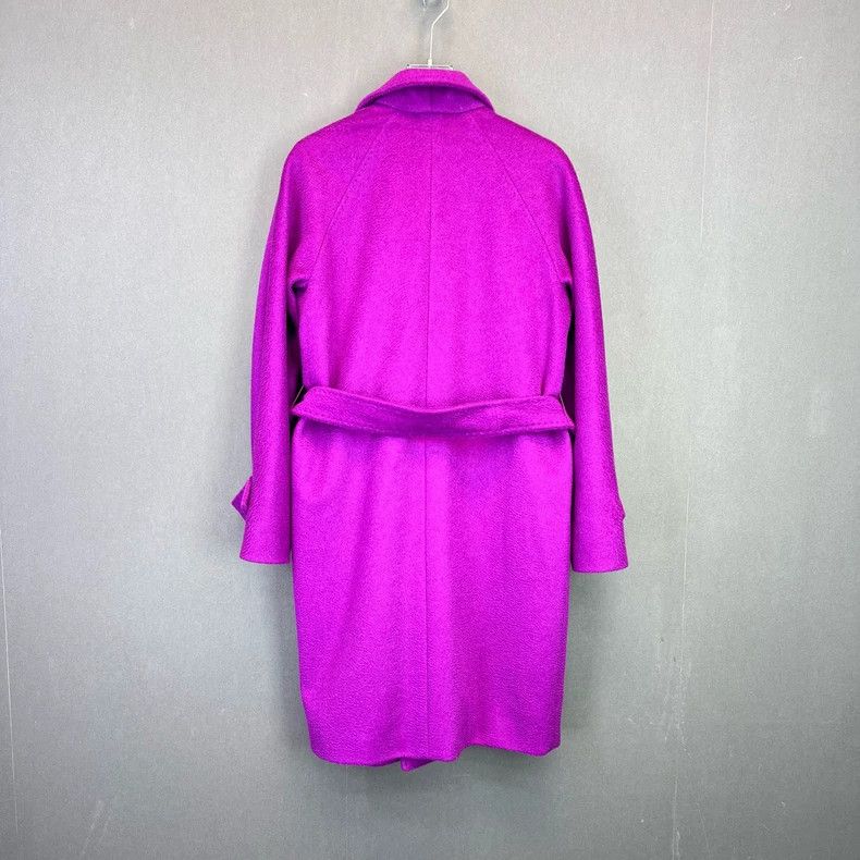 Max Mara Max Mara Purple suede long-sleeved coat Size S / US 4 / IT 40 - 2 Thumbnail