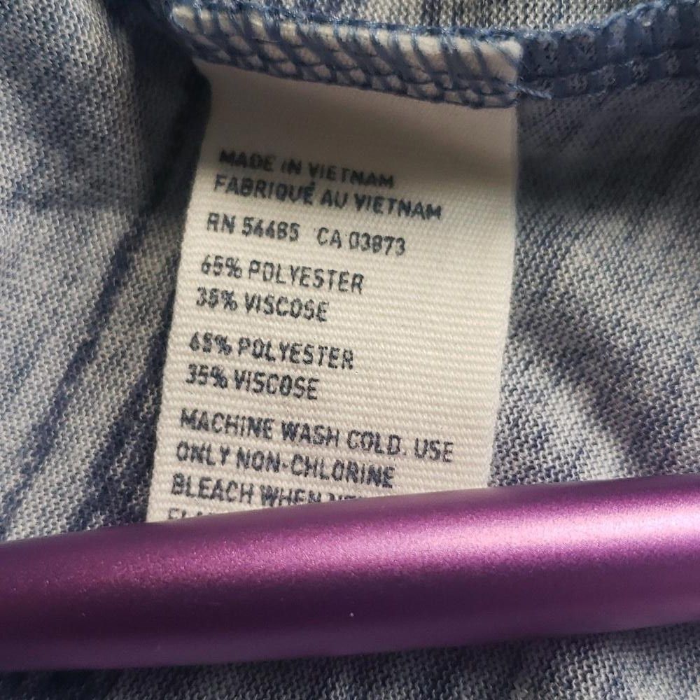 Designer CT541 AEO NWT Blue Ladies Short Sleeve Striped T-shirt XS Size XS / US 0-2 / IT 36-38 - 5 Thumbnail