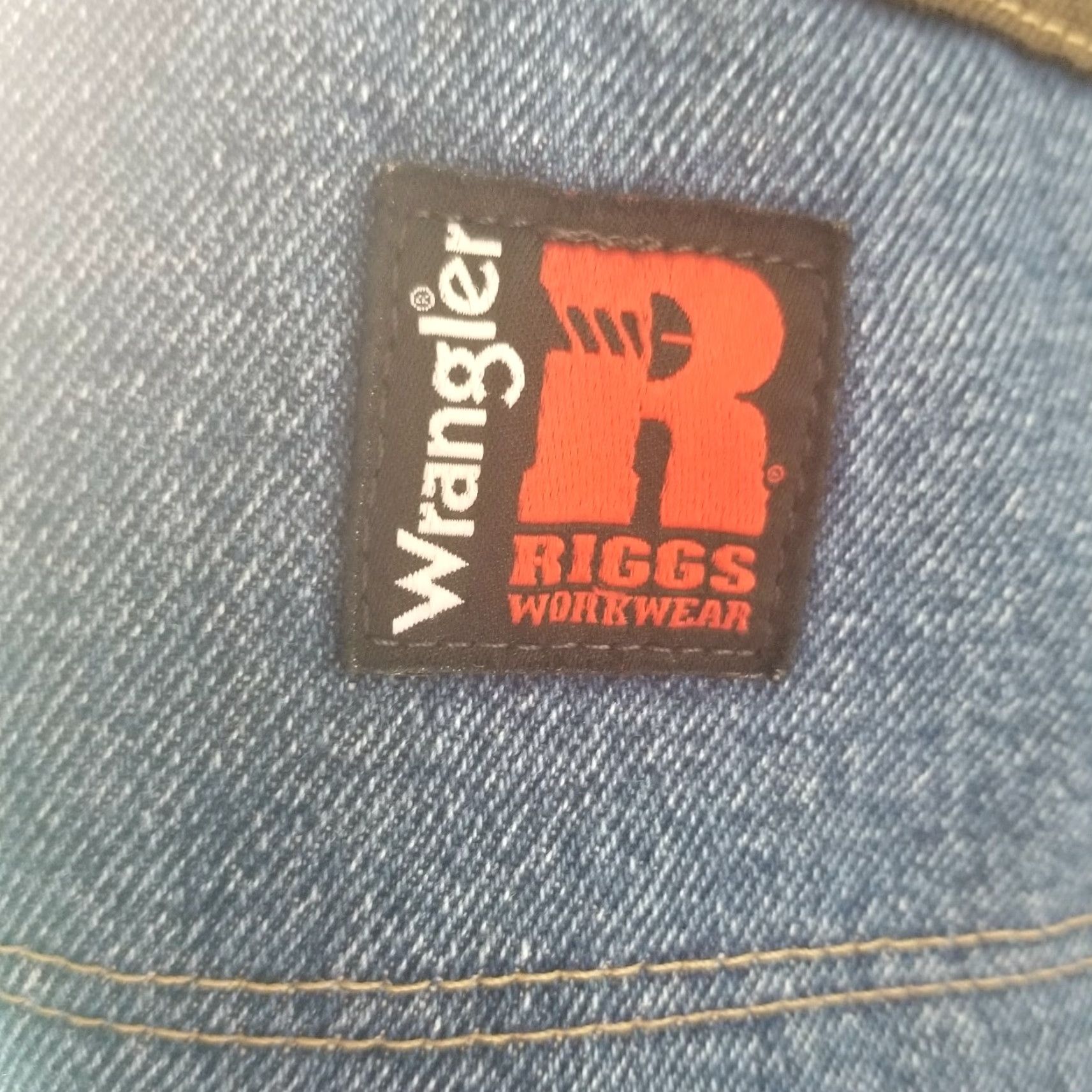 Wrangler Riggs Wrangler Jeans Denim Blue 34x34 Workwear Mens Regular Fit Pocket 34in Zip Fly Blue Denim Size US 34 / EU 50 - 6 Thumbnail