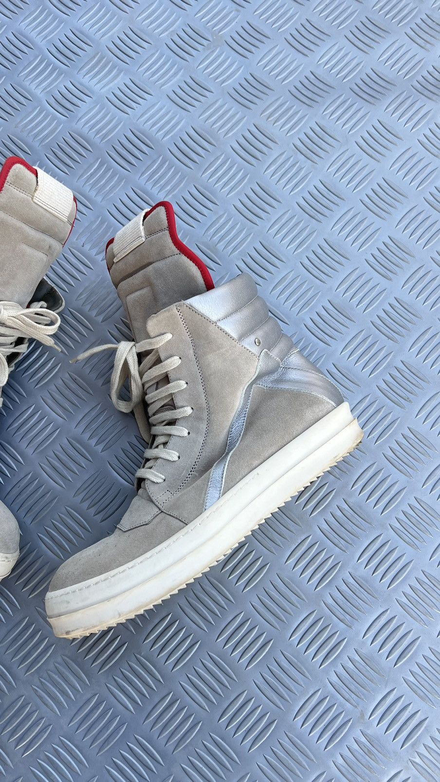 Rick Owens Rick Owens geobasket pearl reflective Size US 7.5 / EU 40-41 - 23 Thumbnail