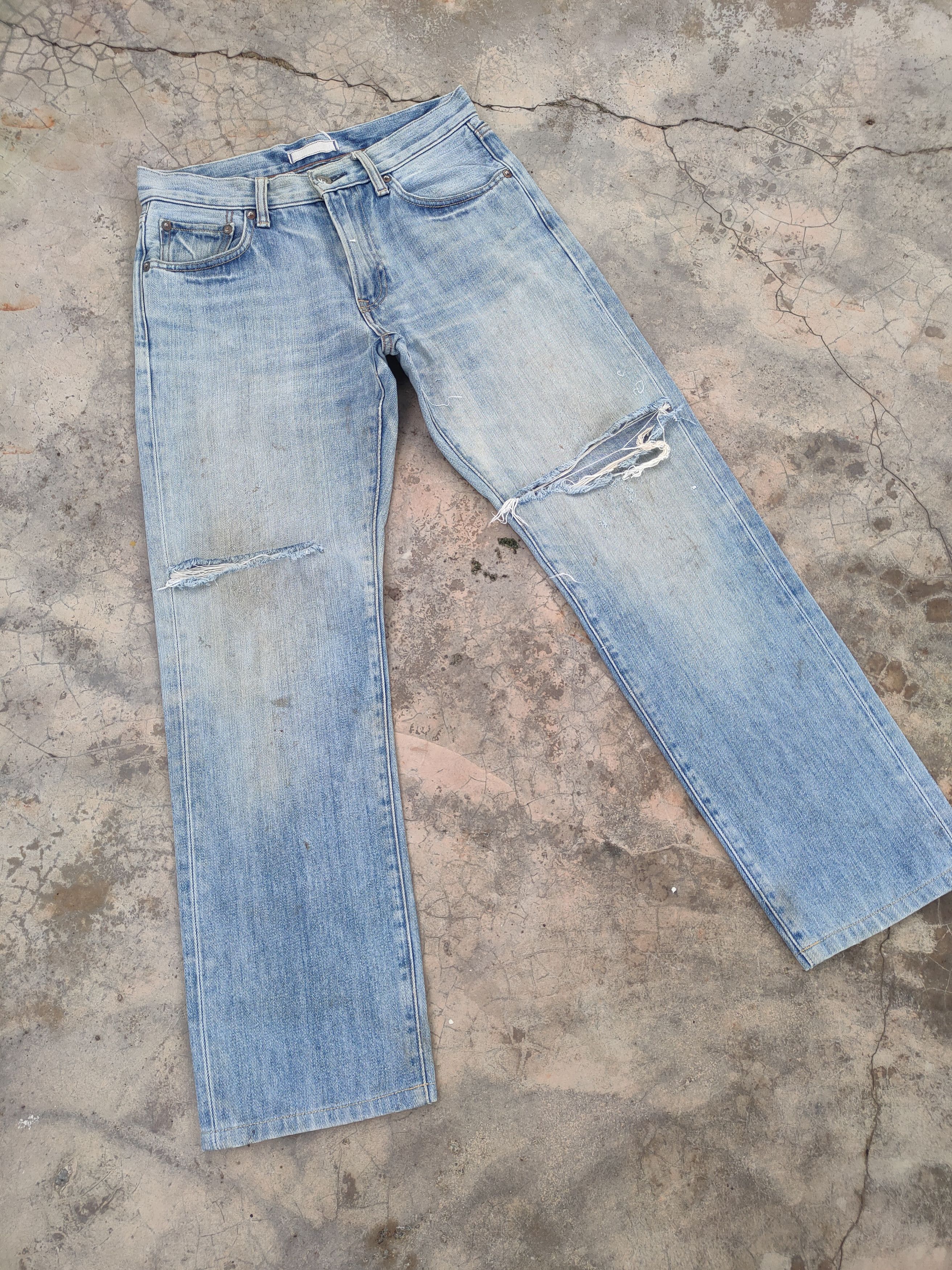 Japanese Brand VINTAGE JAPANESE FADED DISTRESSED JEANS DENIM PANTS Size US 30 / EU 46 - 11 Thumbnail
