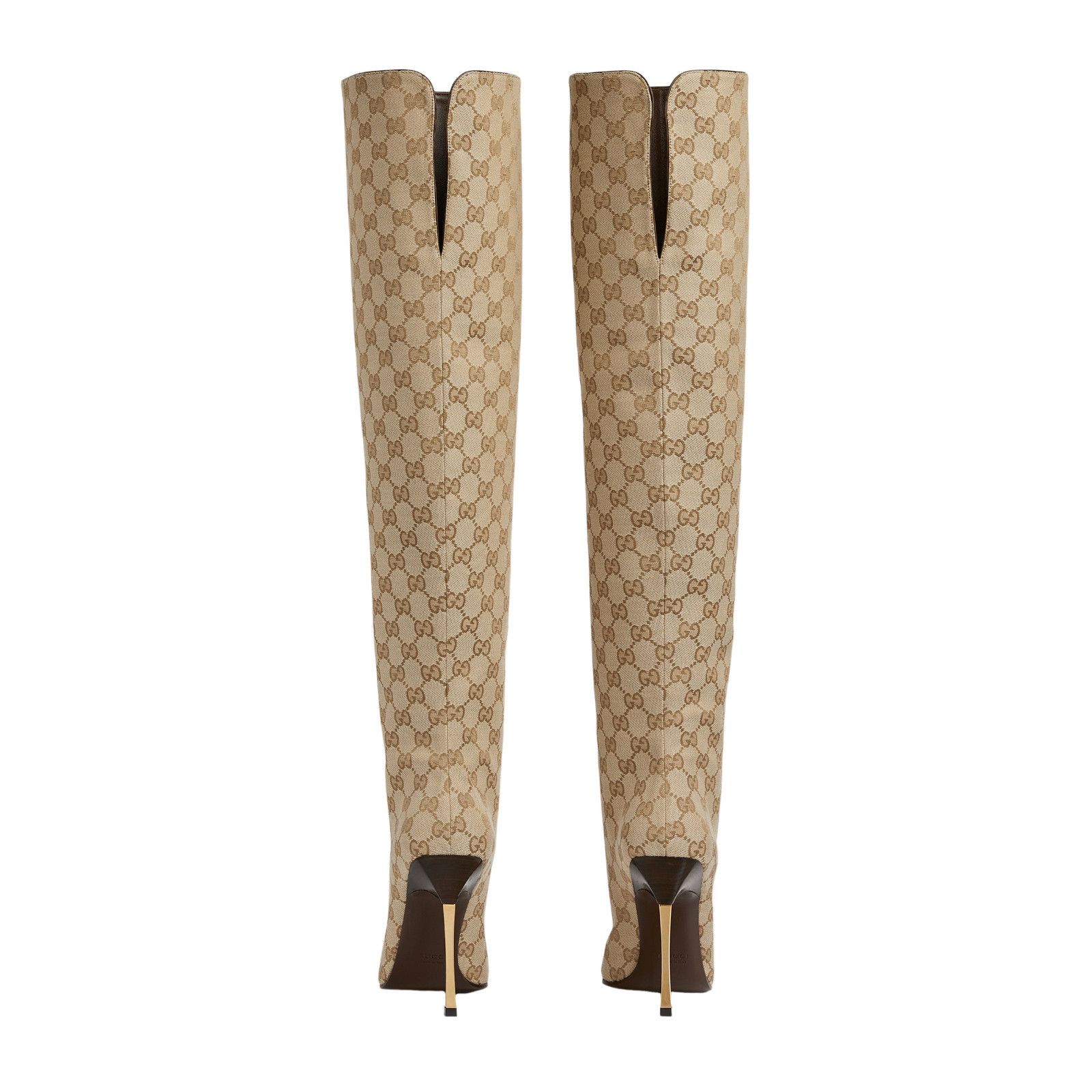 Gucci GUCCI $2500 Sand/Dark Brown Bombshell 110mm Boots New & Auth Size US 6 / IT 36 - 3 Thumbnail
