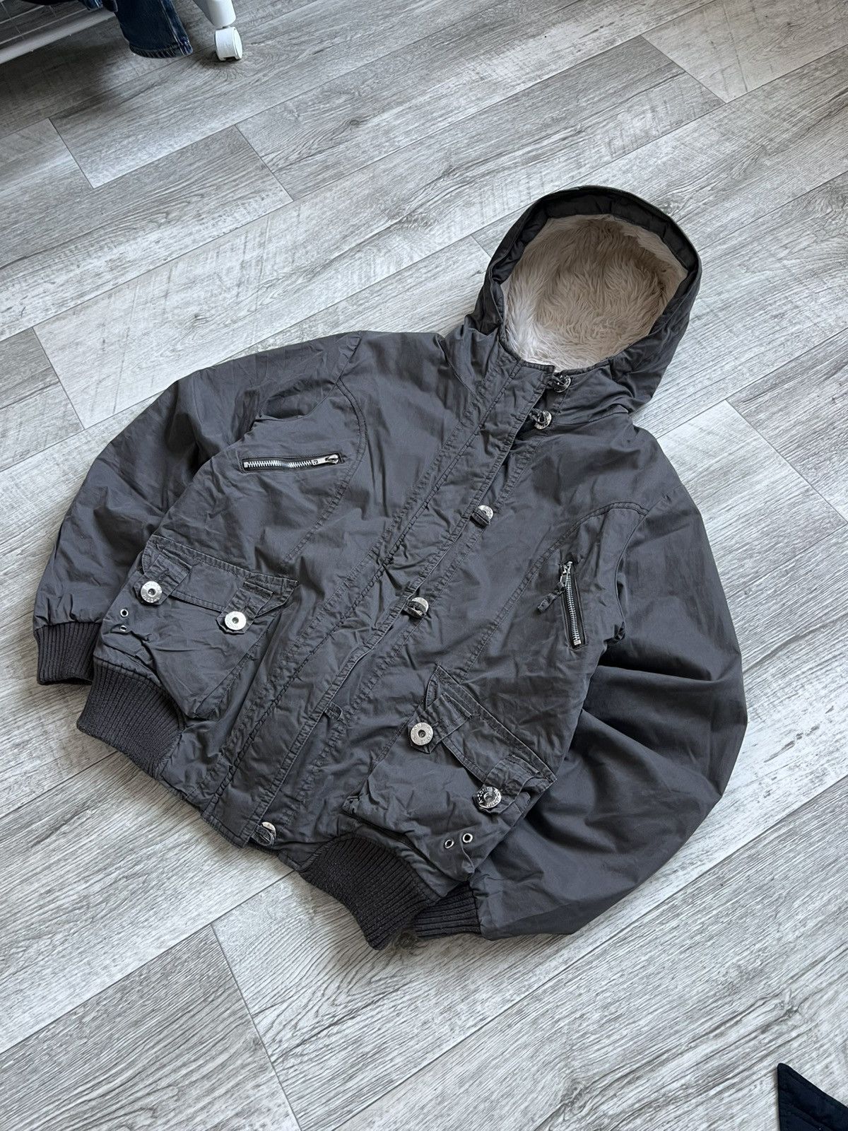 Hysteric Glamour Crazy Vintage Faux Fur Jacket Bomber Alaska Y2k If Six Was N Size S / US 4 / IT 40 - 3 Thumbnail