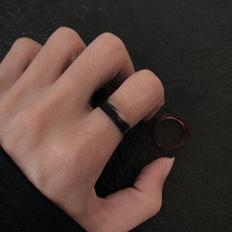 Jewelry Dark Jewelry Rings Open Size Chrome Ring (Size 7-13) Size ONE SIZE - 2 Thumbnail