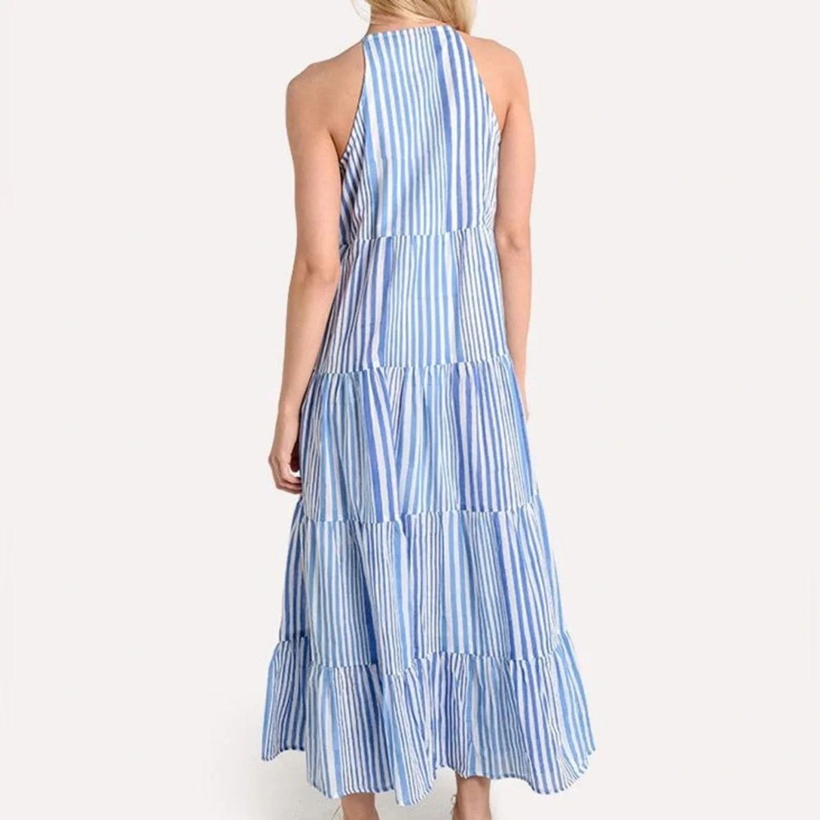 Oliphant Oliphant XS Camden Blue Maxi Dress Size XS / US 0-2 / IT 36-38 - 9 Thumbnail