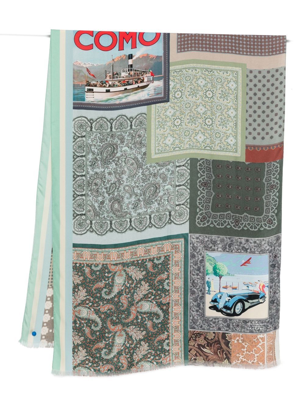 LAGO DI COMO SILK PRINTED SCARF