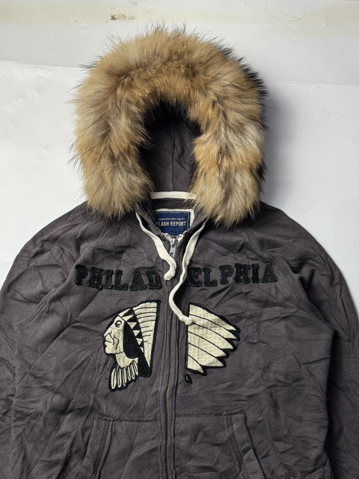 If Six Was Nine × Japanese Brand × Le Grande Bleu (L.G.B.) Fur Hoodie Flash Indiana Japanese Style Ifsix LGB Size US S / EU 44-46 / 1 - 2 Thumbnail