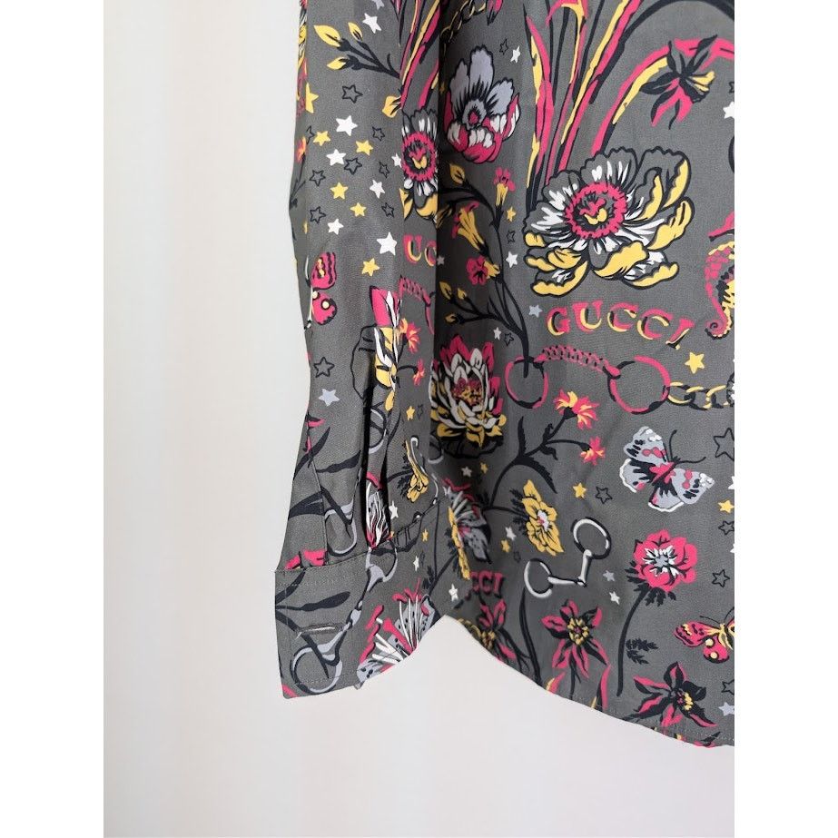 Gucci o1rshd1 Cotton Bowling Shirt in Multicolor Size US M / EU 48-50 / 2 - 4 Thumbnail
