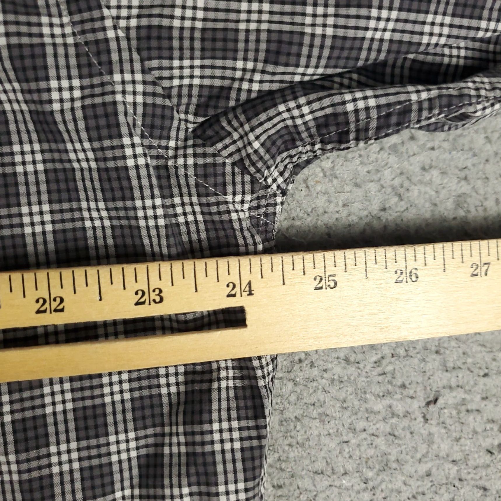 Faconnable Façonnable Button-Up Shirt Mens XL Gray Plaid Long Sleeve Casual Size US XL / EU 56 / 4 - 5 Thumbnail