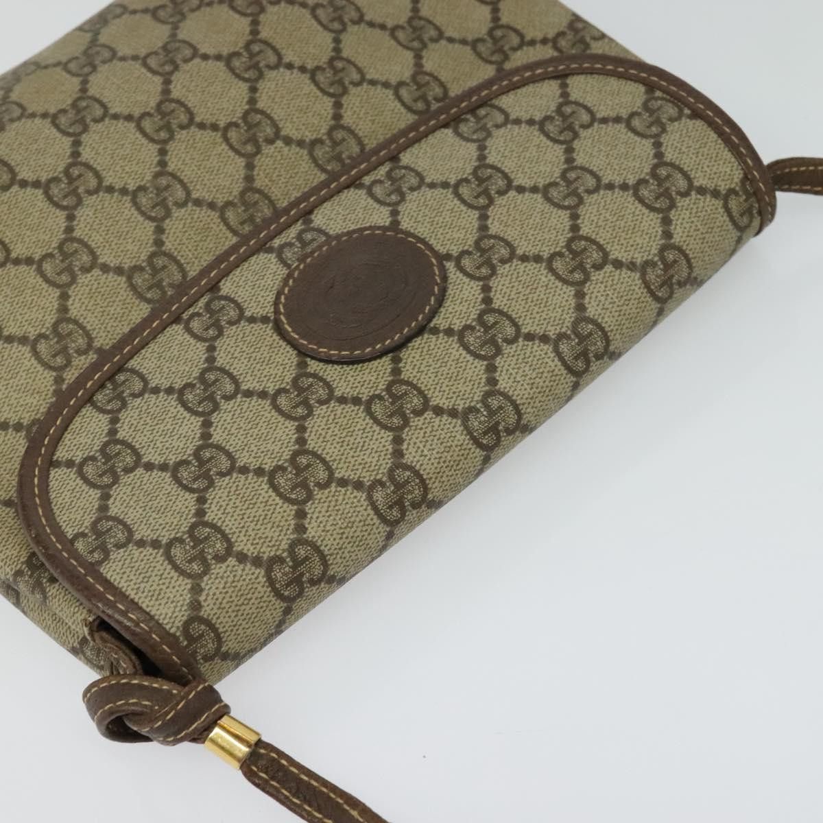 Gucci GUCCI GG Supreme Shoulder Bag Pvc Beige Gold Size ONE SIZE - 6 Thumbnail