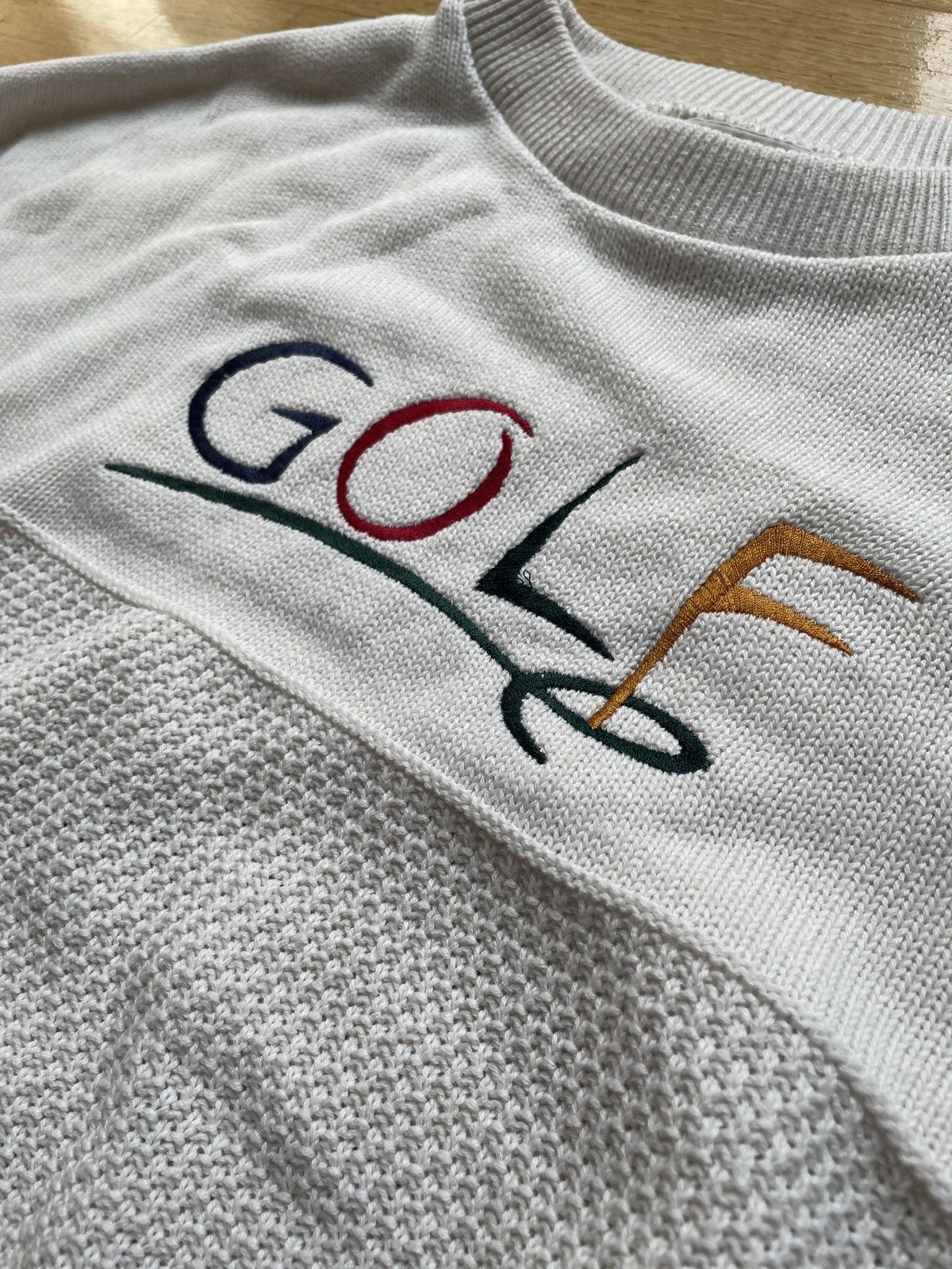 Vintage VTG 90s Winona Knit Sweater Golf Embroidered Made In USA XL Size US XL / EU 56 / 4 - 2 Thumbnail