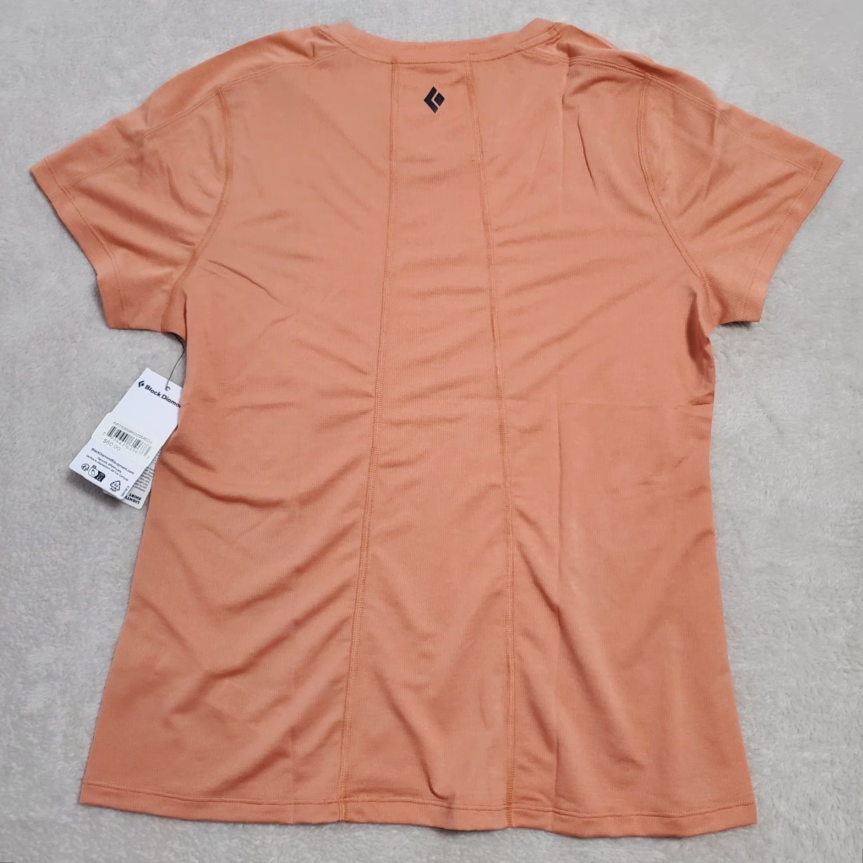 Black Diamond Black Diamond Lightwire Shirt Women M Peach Short Sleeve Hiking Climbing Outdoor Size M / US 6-8 / IT 42-44 - 2 Thumbnail