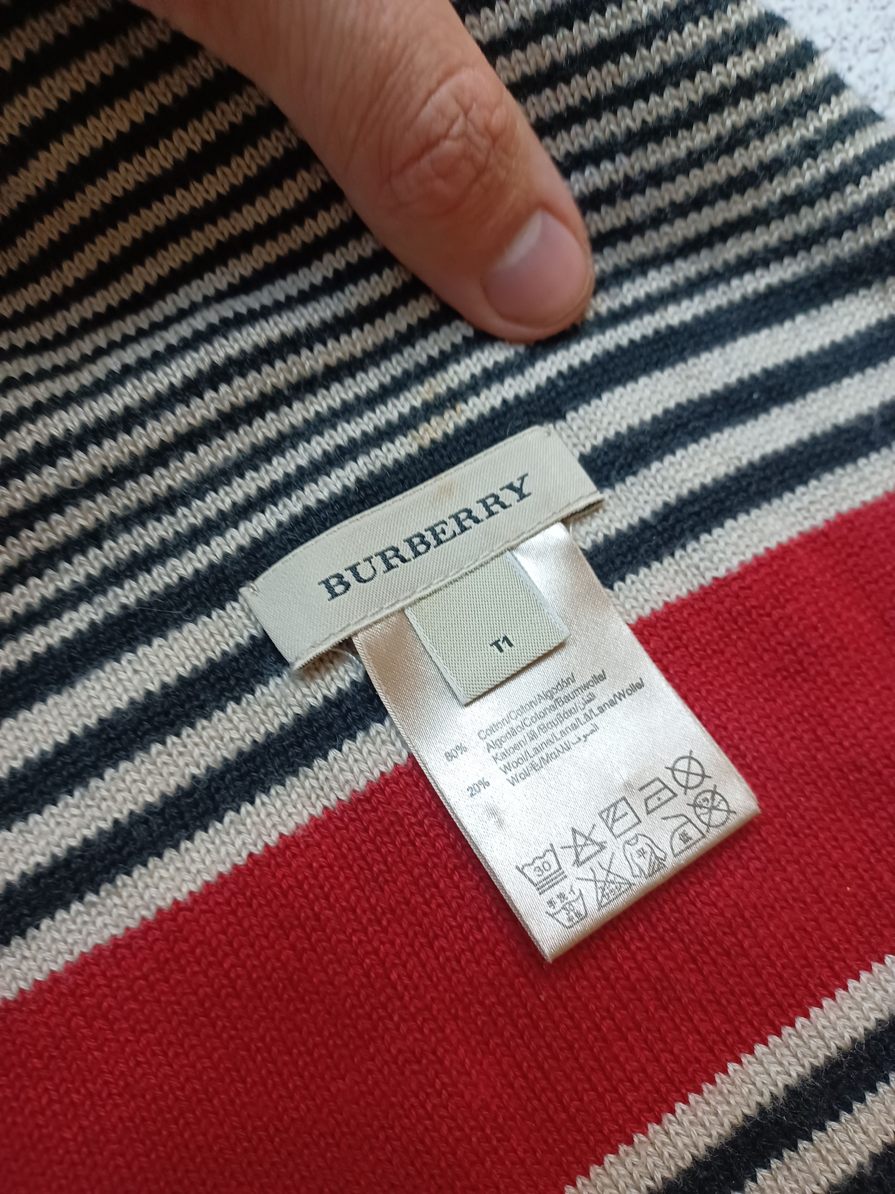 Burberry × Vintage Burberry Striped Scarf Size ONE SIZE - 6 Thumbnail