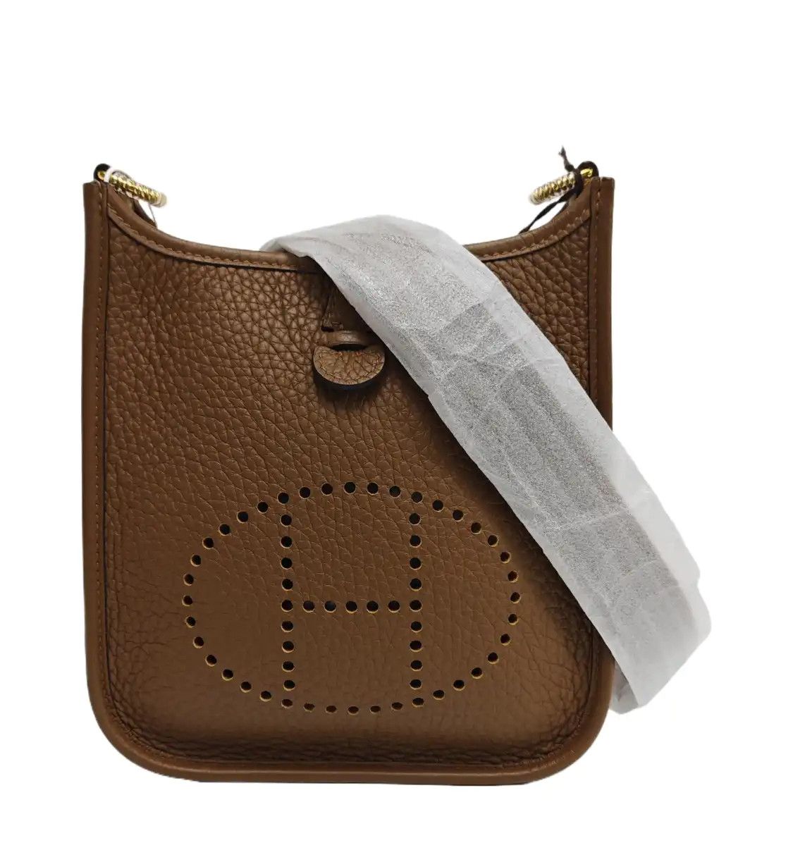 Hermes Hermes Evelyne 17 chestnut Clemence cowhide leather cutout Evelyne shoulder bag Size ONE SIZE - 1 Thumbnail