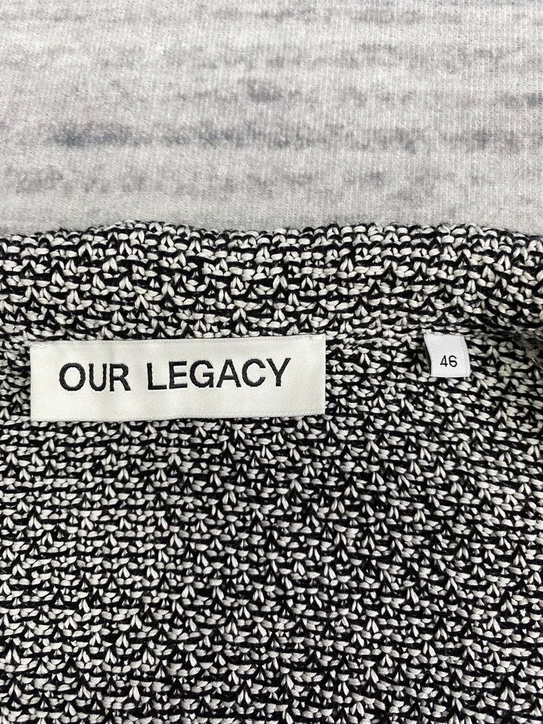 Our Legacy Our LegacySnowflake Knitted Cardigan Black and White Coarse Size US S / EU 44-46 / 1 - 6 Thumbnail