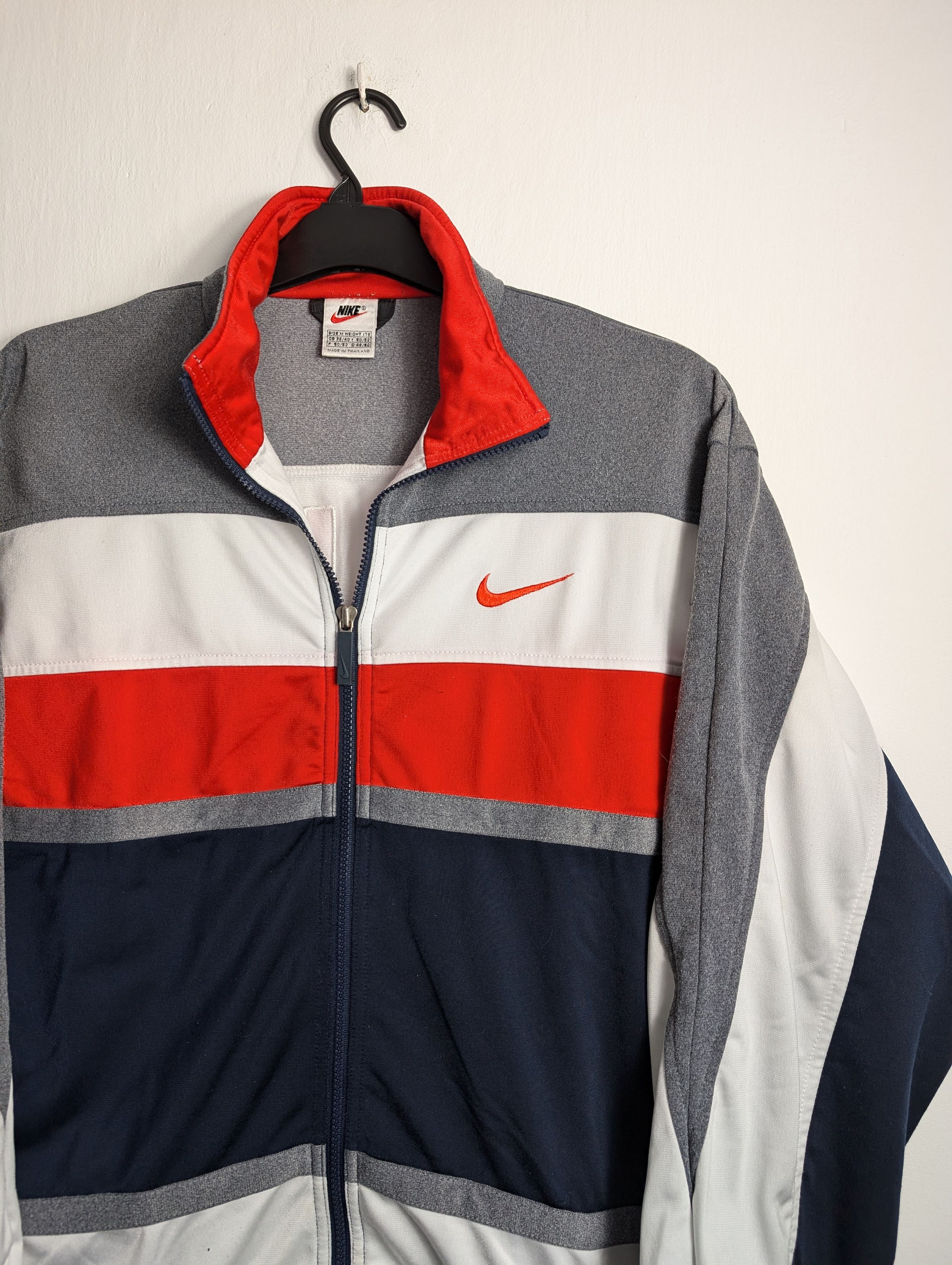 Nike × Vintage Vintage Nike 90s Track Jacket - Retro Zip Size US M / EU 48-50 / 2 - 2 Thumbnail
