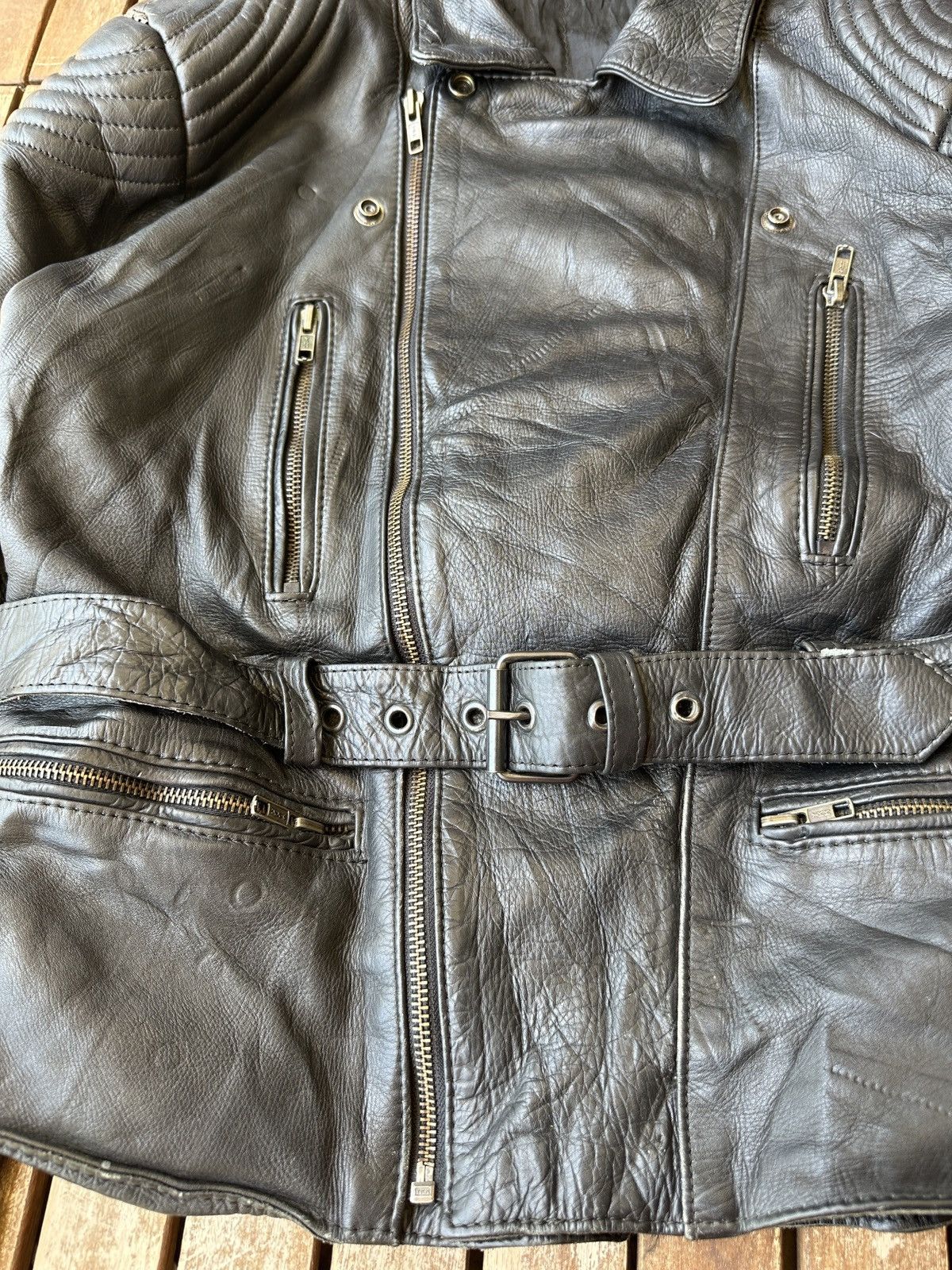 Vintage Vintage 1980s Leather Motorcycle Jacket Size US M / EU 48-50 / 2 - 4 Thumbnail