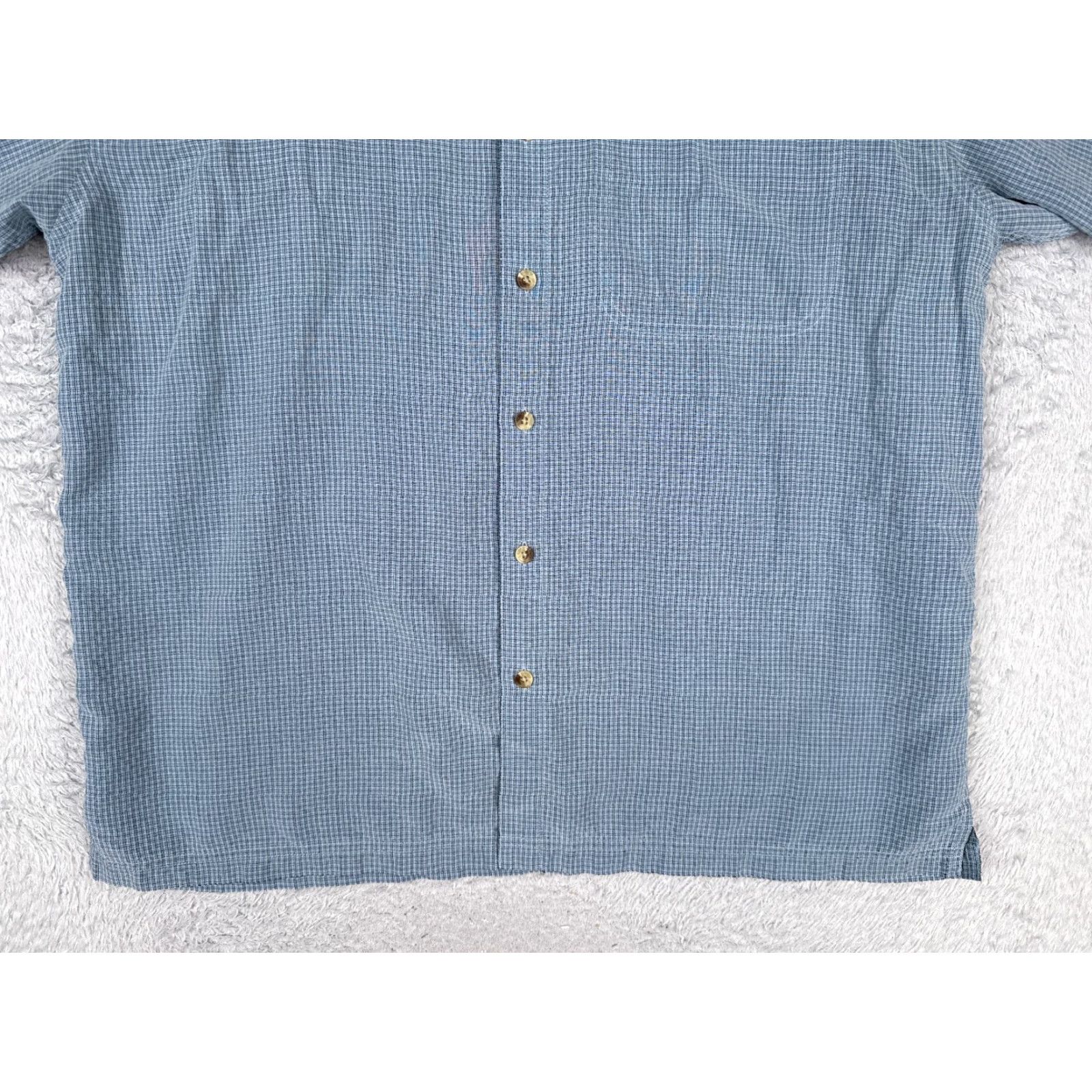 The North Face The North Face Shirt Men Extra Large Blue Plaid Button Up Modal Blend Short Slev Size US XL / EU 56 / 4 - 5 Thumbnail