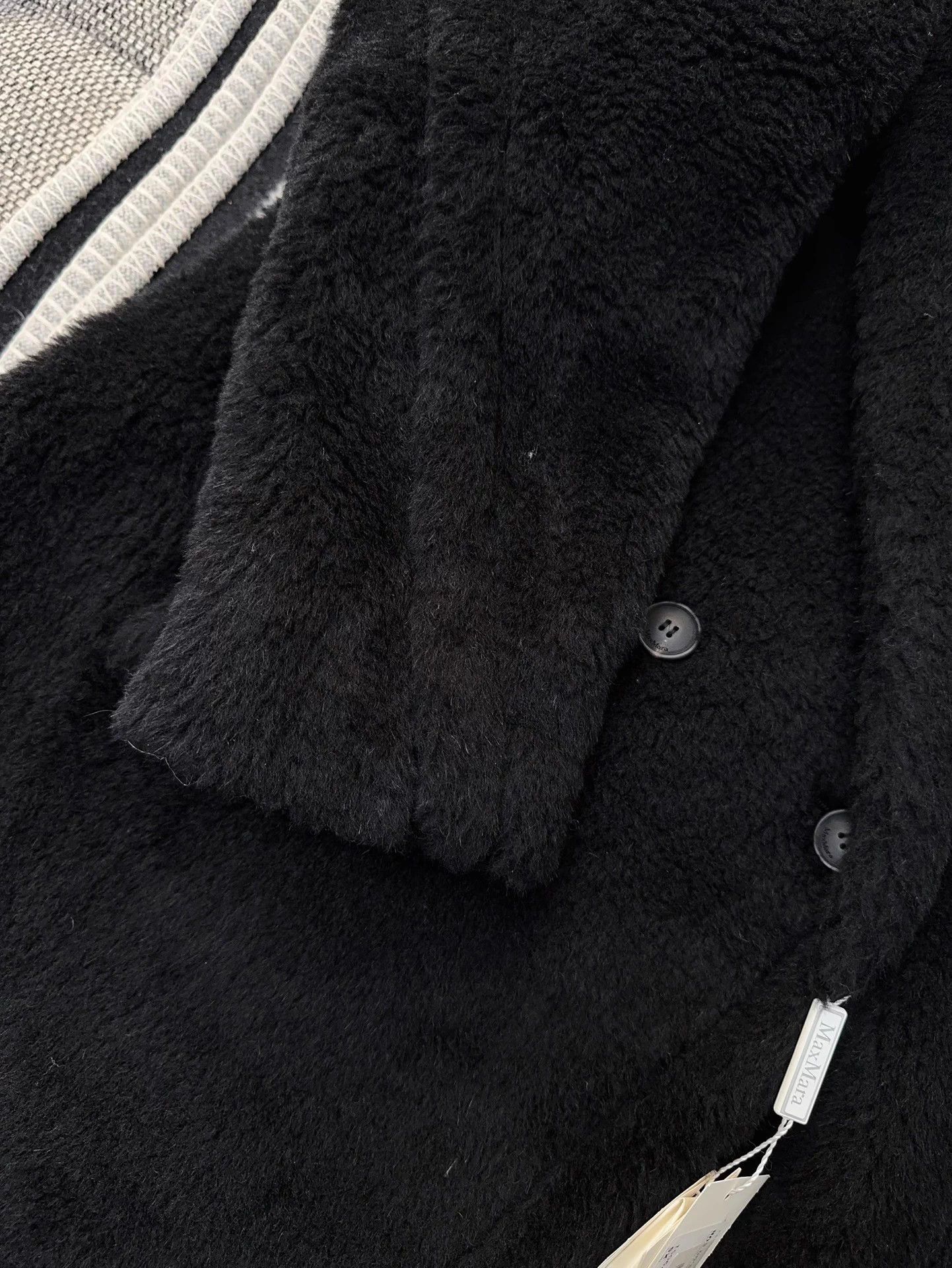 Max Mara MaxMara Teddy Black Coat XS Size XS / US 0-2 / IT 36-38 - 5 Thumbnail