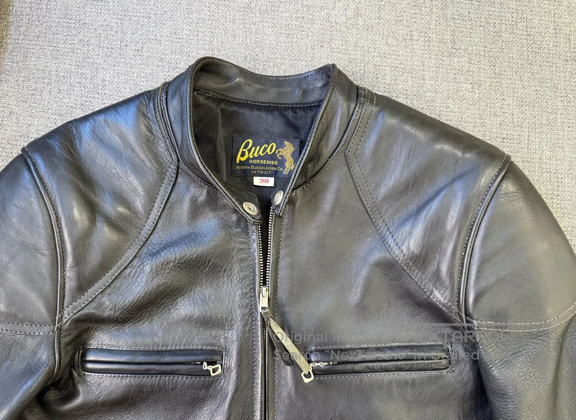 Buco BUCO J100 Real McCoy Leather Jacket. Size US L / EU 52-54 / 3 - 3 Thumbnail