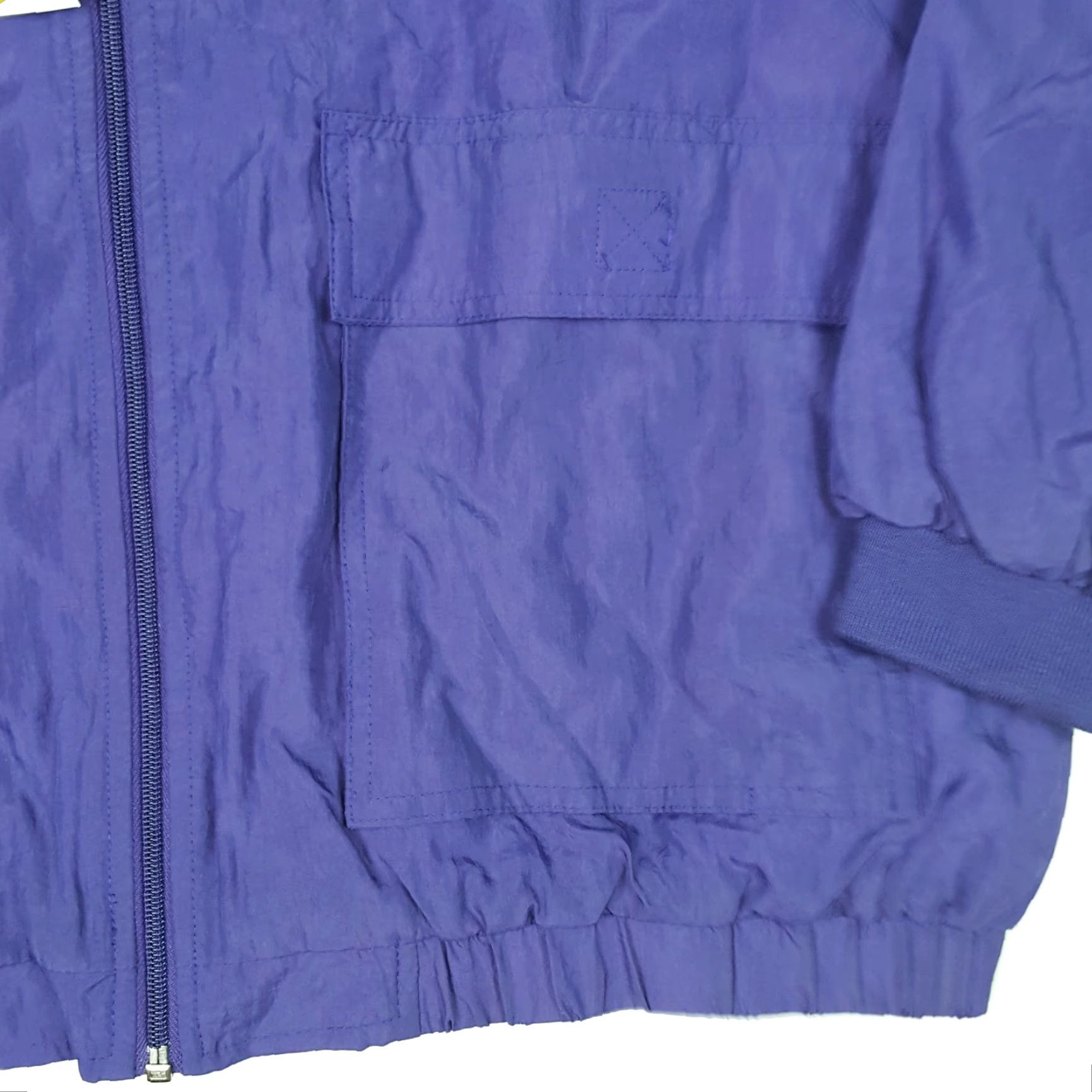 Etro VINTAGE Sahara Purple Windbreaker Men XL Full Zip Retro Track Jacket NOS Size US XL / EU 56 / 4 - 4 Thumbnail