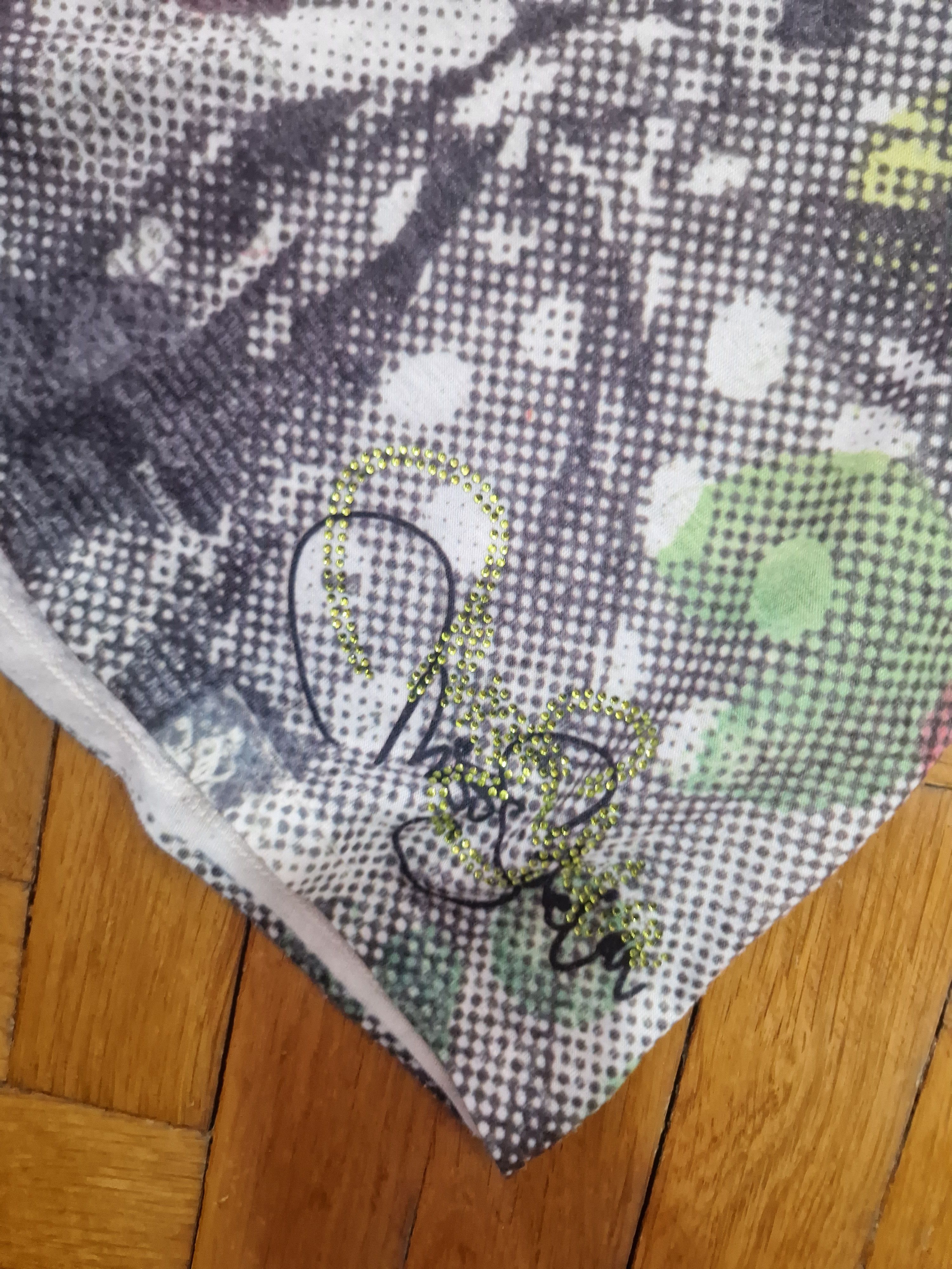 vintage avant garde y2k face newspaper galliano gaultier tee