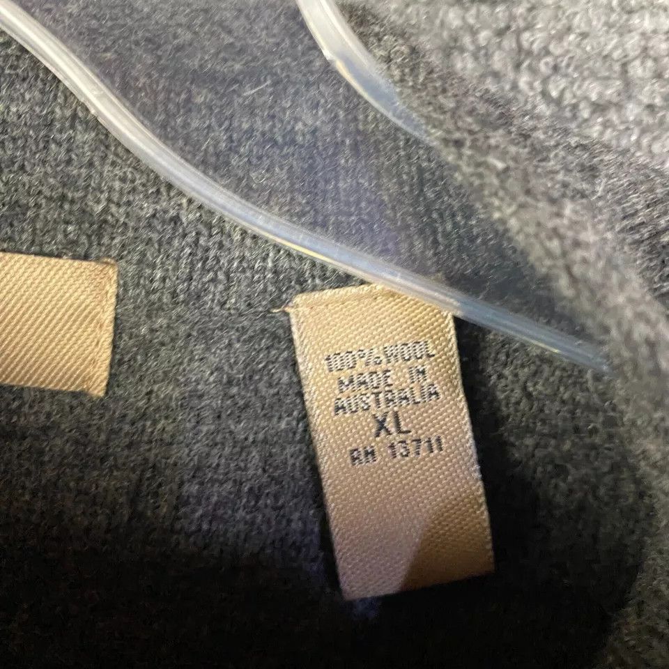 Other I.E. Sweater Women's XL 100% Wool Full Zip Gray Knit Size XL / US 12-14 / IT 48-50 - 4 Thumbnail