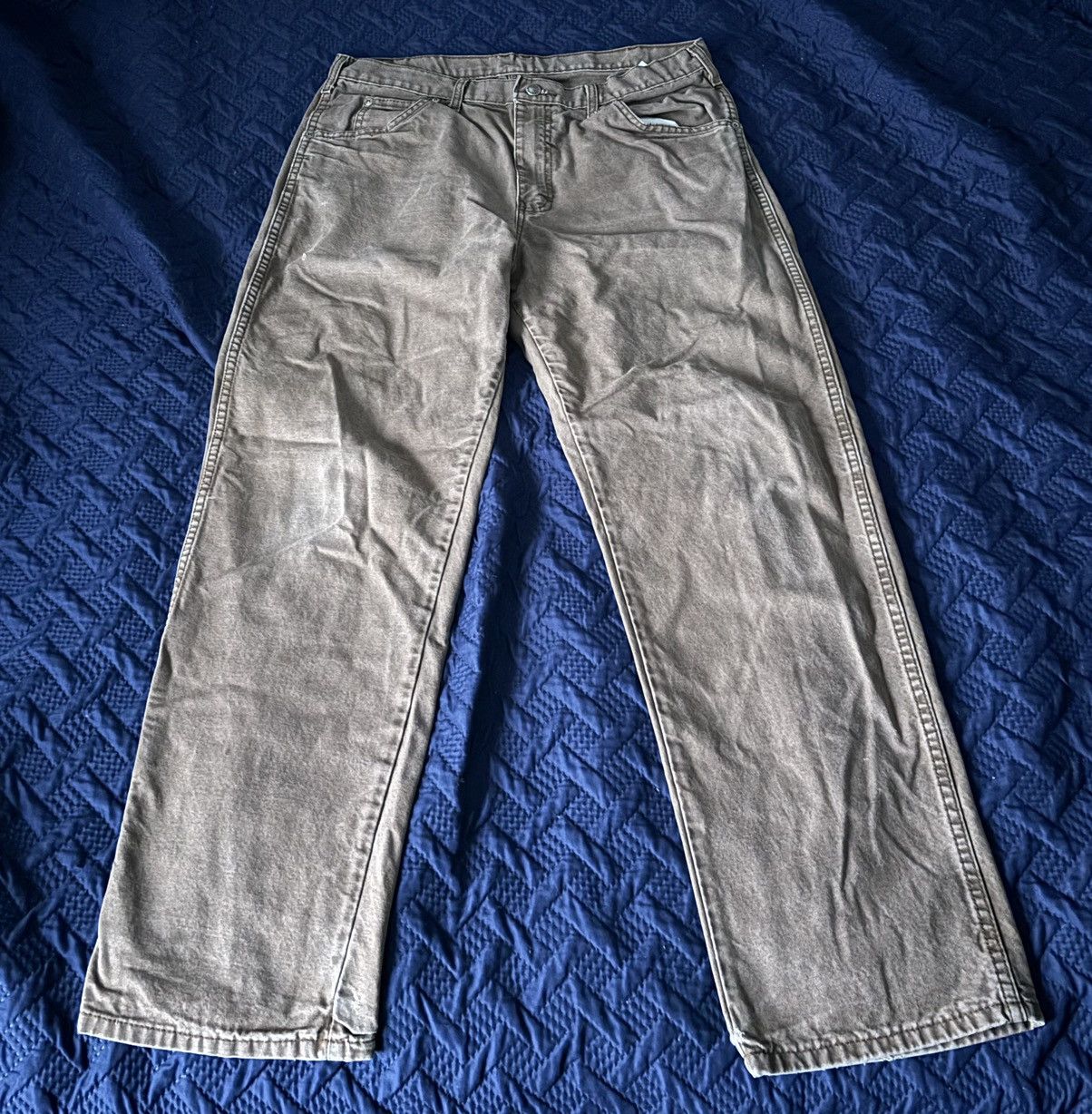Dickies × Vintage Vintage Dickies Brown Faded Jeans Size US 34 / EU 50 - 1 Thumbnail