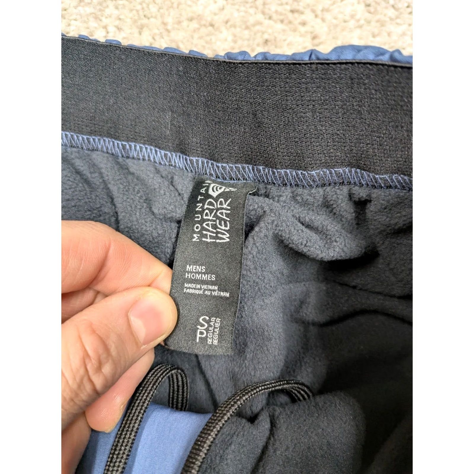 Mountain Hardwear Mountain Hardwear Pants Mens Small Blue Fleece Lined Softshell Snow Insulated Size US 29 - 4 Thumbnail