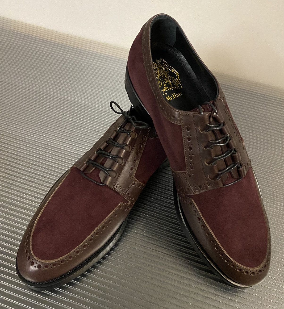 Mr. Hare Mr. Hare calf leather cashmere suede oxblood deacon 11 NEW Size US 11 / EU 44 - 3 Thumbnail