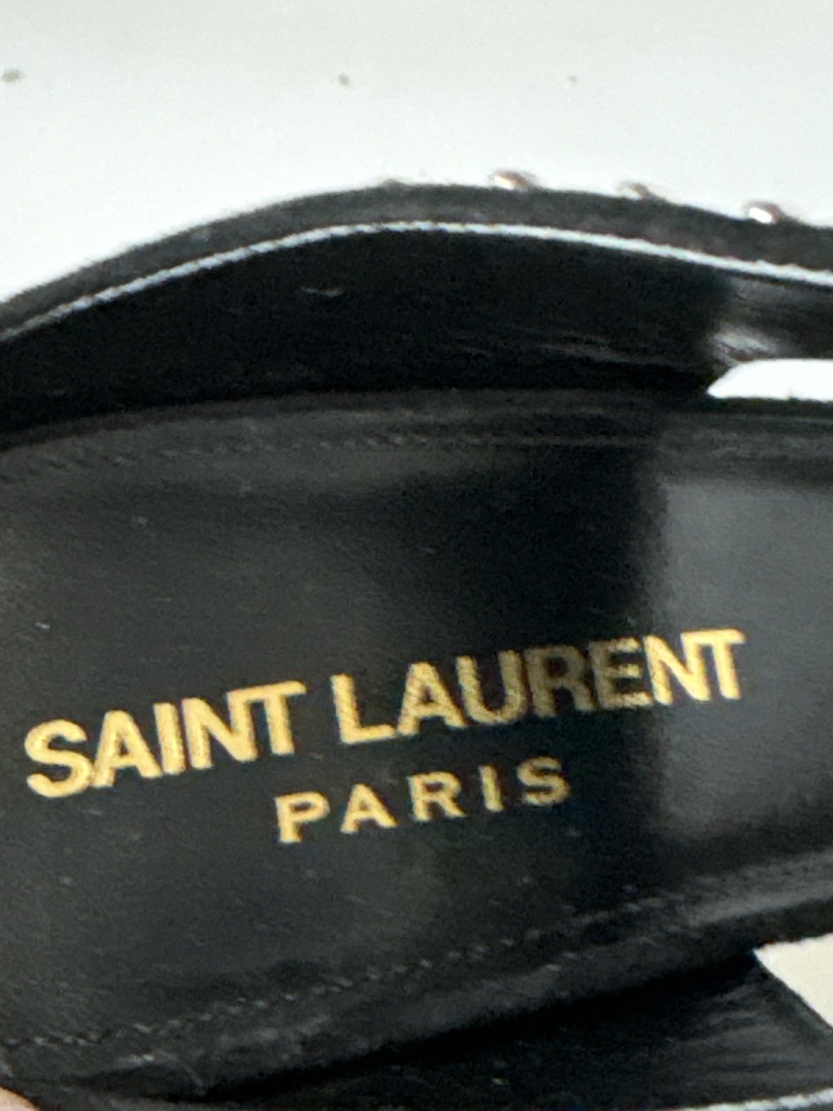 Yves Saint Laurent Saint Laurent Leather Mica 105 Stud Mule Black Size 6.5 Size US 6.5 / IT 36.5 - 13 Thumbnail