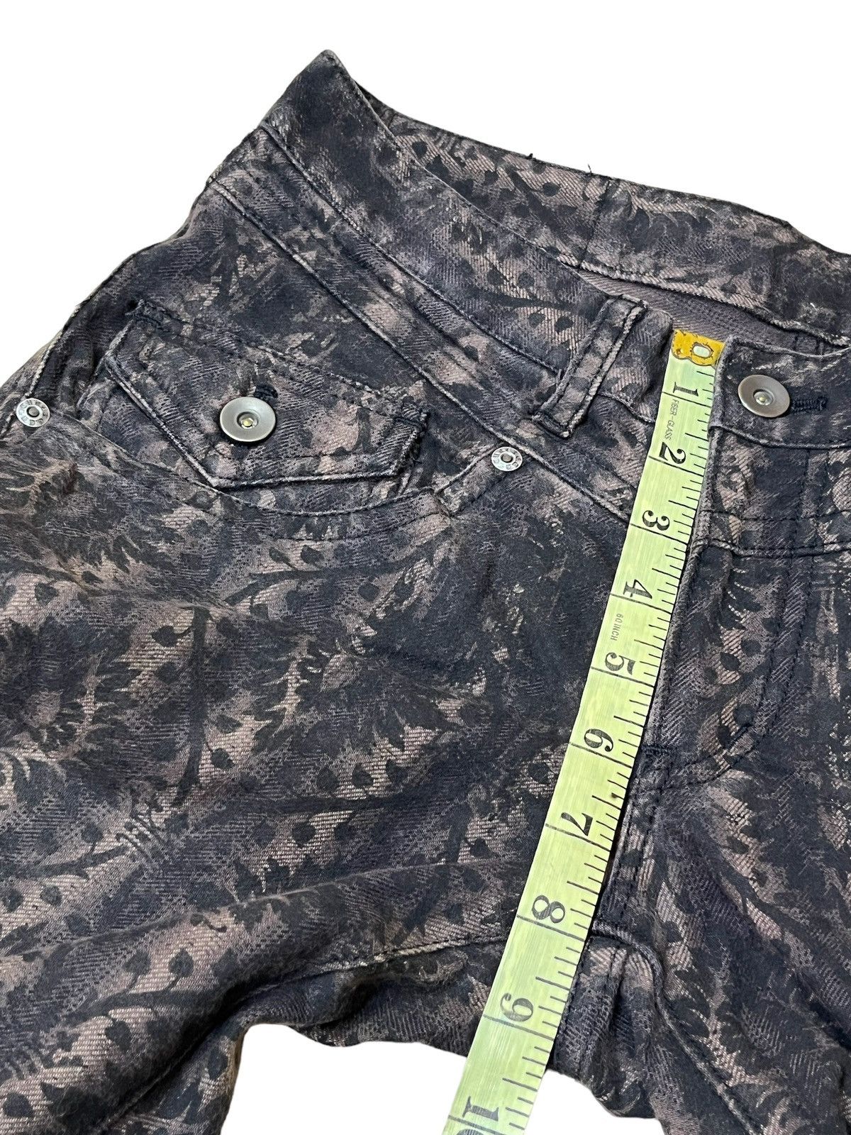 Japanese Brand SICK Y2K JAPANESE CULT CUSTOM CULTURE LOW RISE FLARED JEAN Size US 29 - 13 Thumbnail
