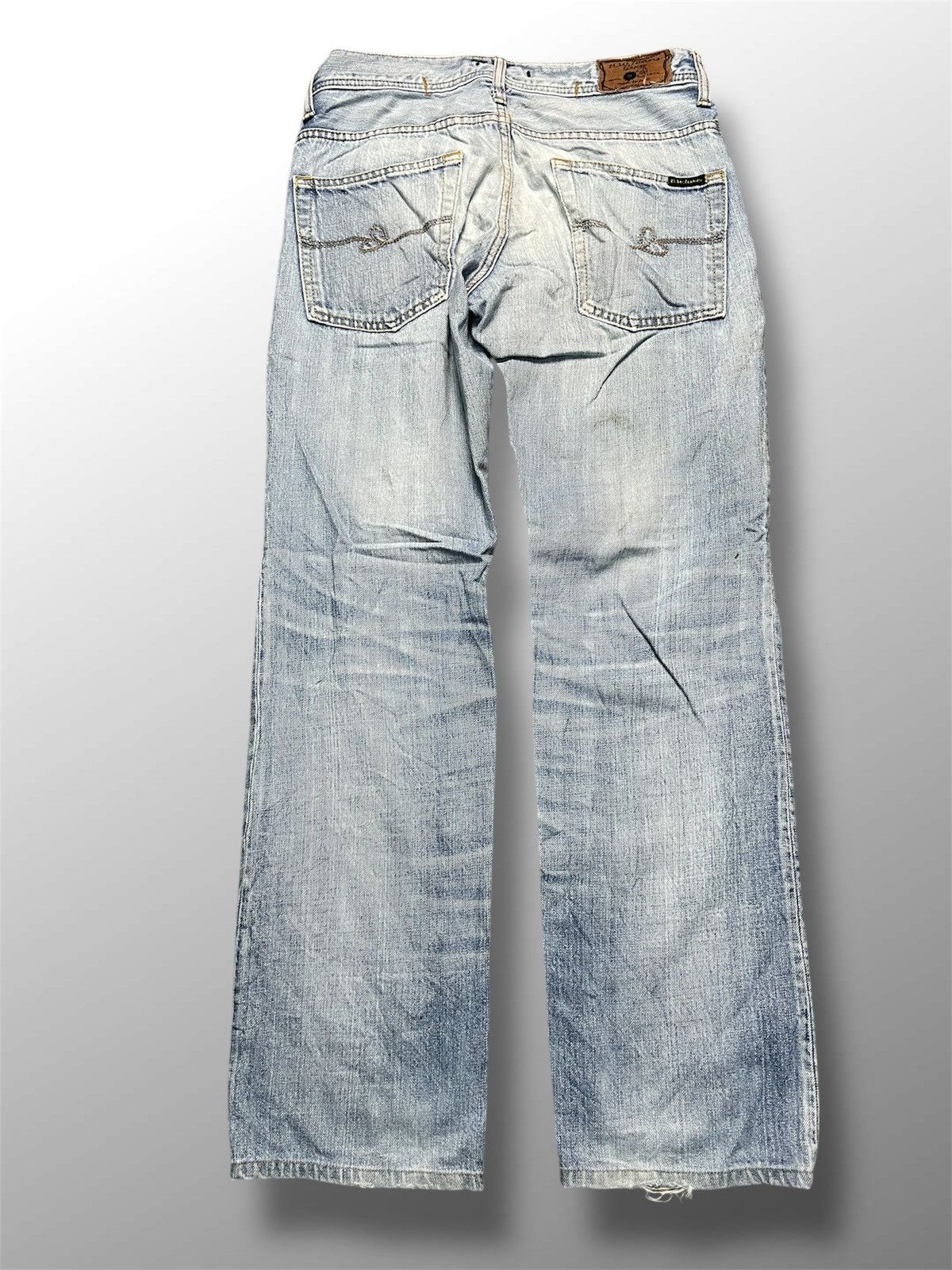 If Six Was Nine B.W.Luxe Japanese Distressed Jeans Light Wash (43) Size 30" / US 8 / IT 44 - 2 Thumbnail
