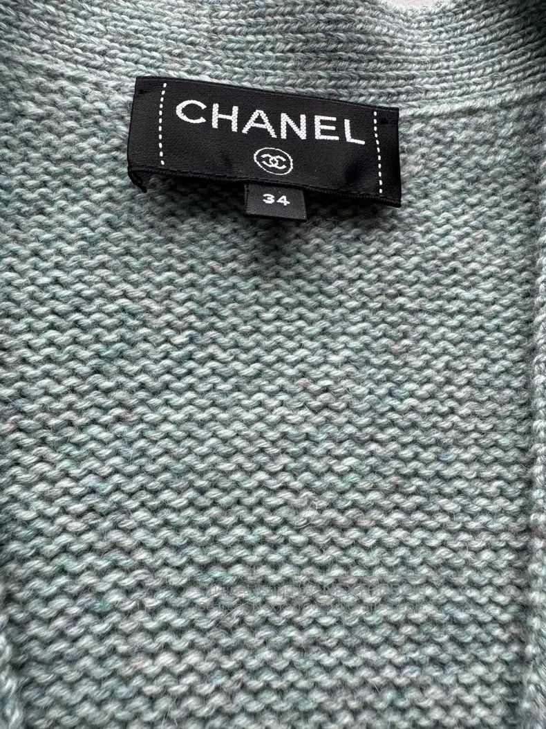 Other Chanel 24K blue striped knitted cardigan coat Size XXS / US 00 / IT 34 - 6 Thumbnail