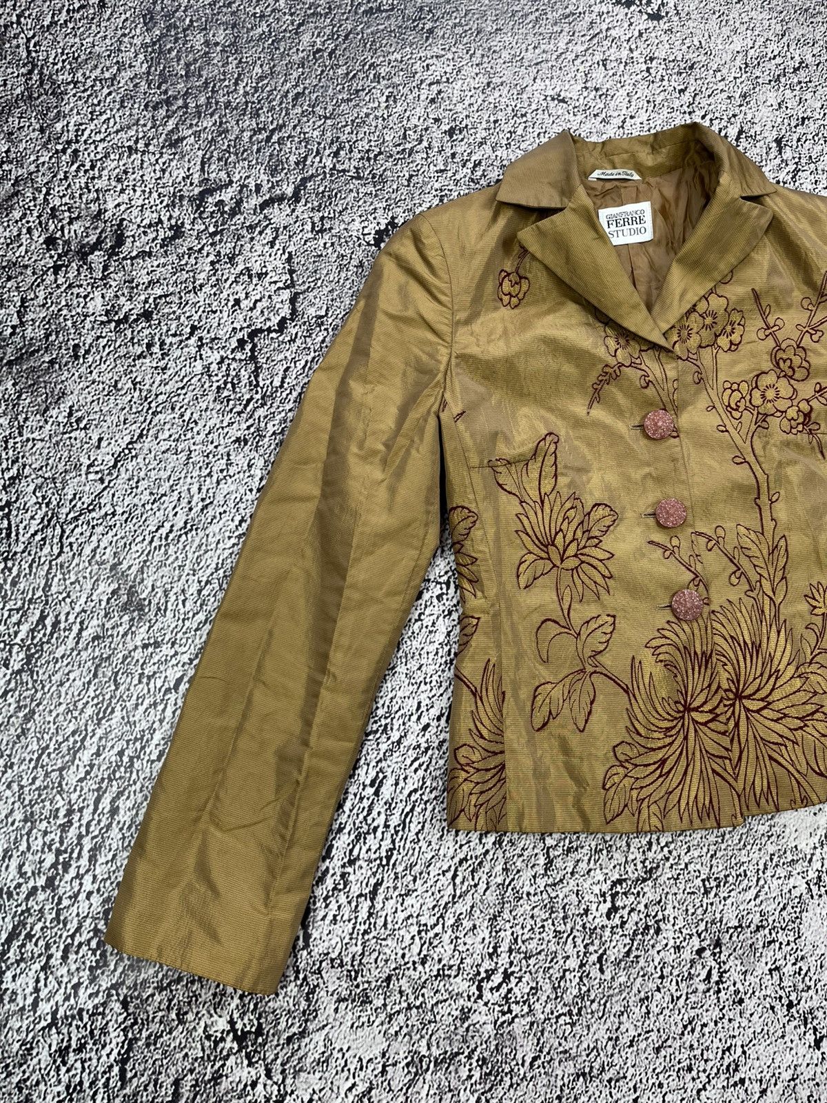 Gianfranco Ferre 90s Gianfranco Ferre Studio Dior Era Embroidered Jacket Size XS / US 0-2 / IT 36-38 - 3 Thumbnail