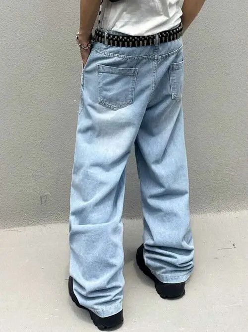 Japanese Brand × Vintage Washed Baggy Denim Jeans Straight Leg Size US 32 / EU 48 - 4 Thumbnail