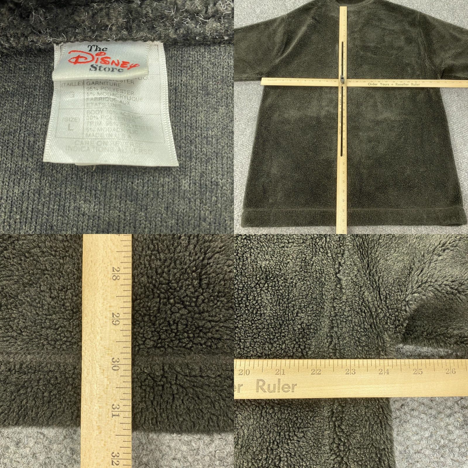 Disney Disney Fleece Jacket Womens L Gray Embroidered Pooh Tigger Button Up Christmas Holiday Jacket Mens? Size L / US 10 / IT 46 - 8 Thumbnail