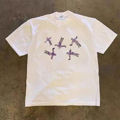 VIBE Hip Hop Campus Style Loose Casual Short Sleeve T-Shirt Size US S / EU 44-46 / 1 - 5 Thumbnail