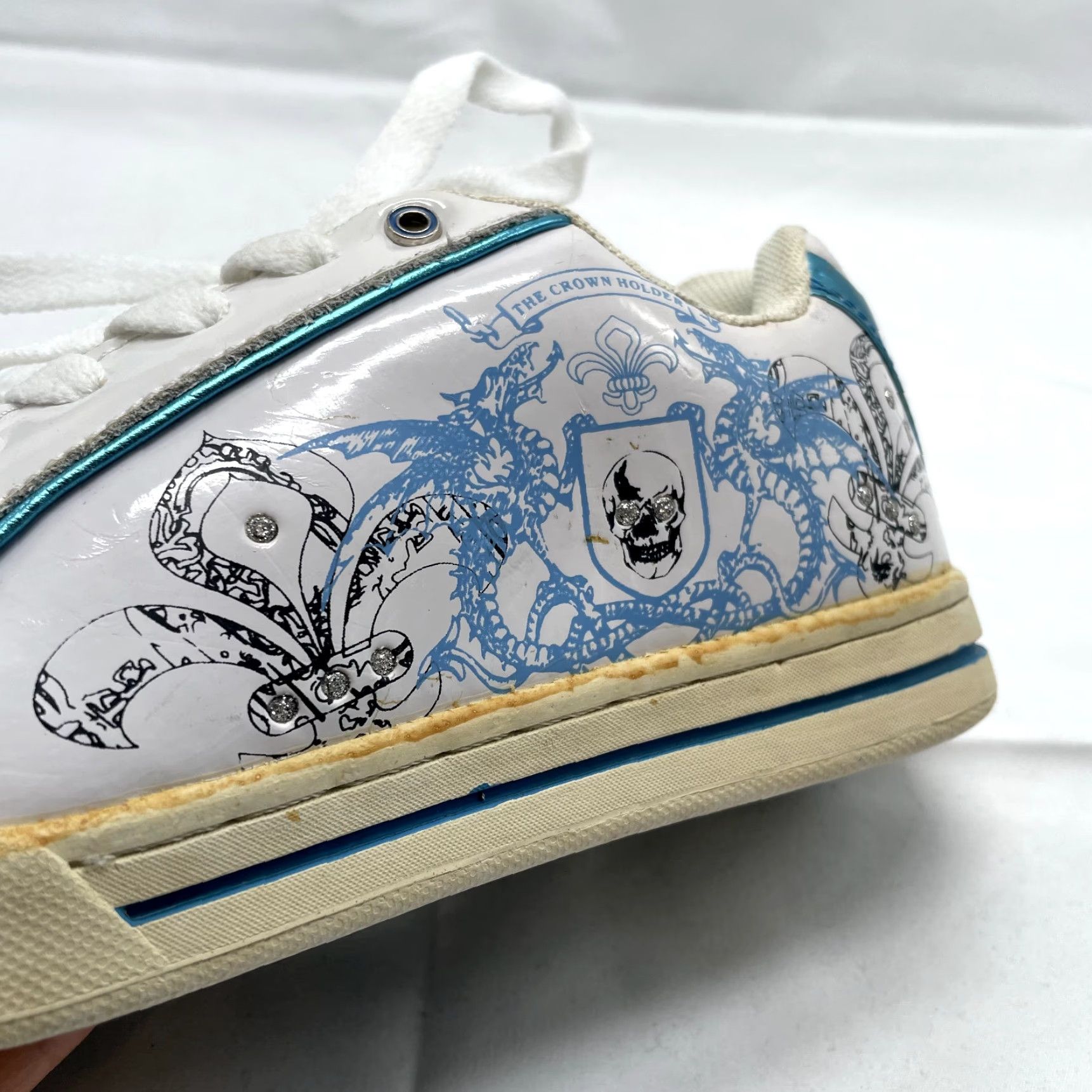 Fubu VINTAGE Fubu Sneakers Women's 5.5 6 White Skater Grunge Low Top CYBER Y2K Deadstock Size M / US 6-8 / IT 42-44 - 7 Thumbnail