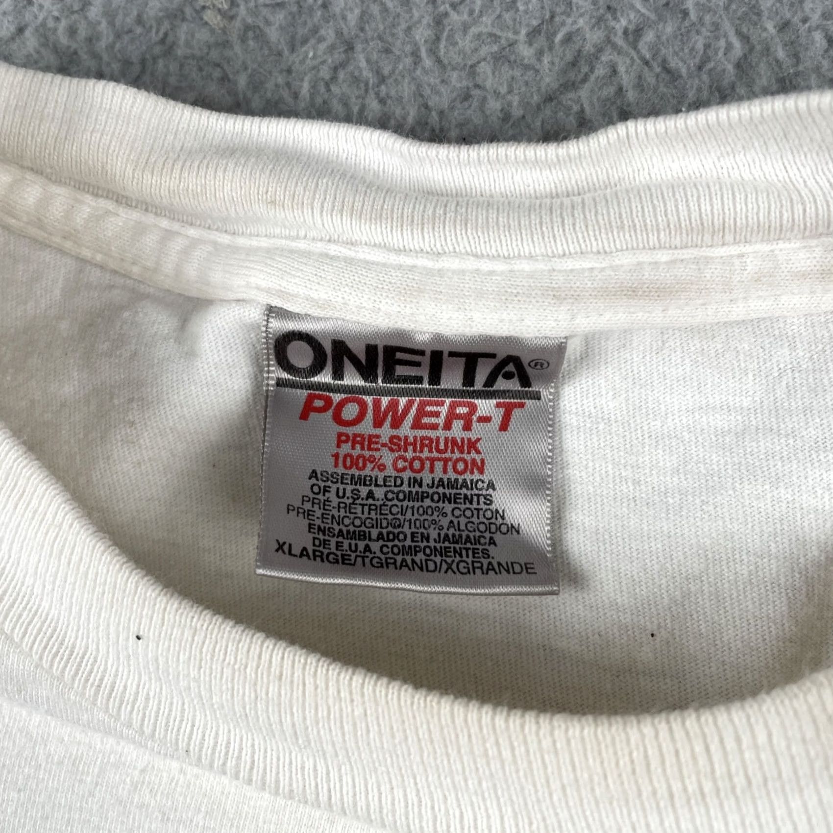 Vintage VINTAGE Oneita Shirt XL White Santa Fe New Mexico Rafting Company 1993 Wolf Graphic Mens Size US XL / EU 56 / 4 - 7 Thumbnail